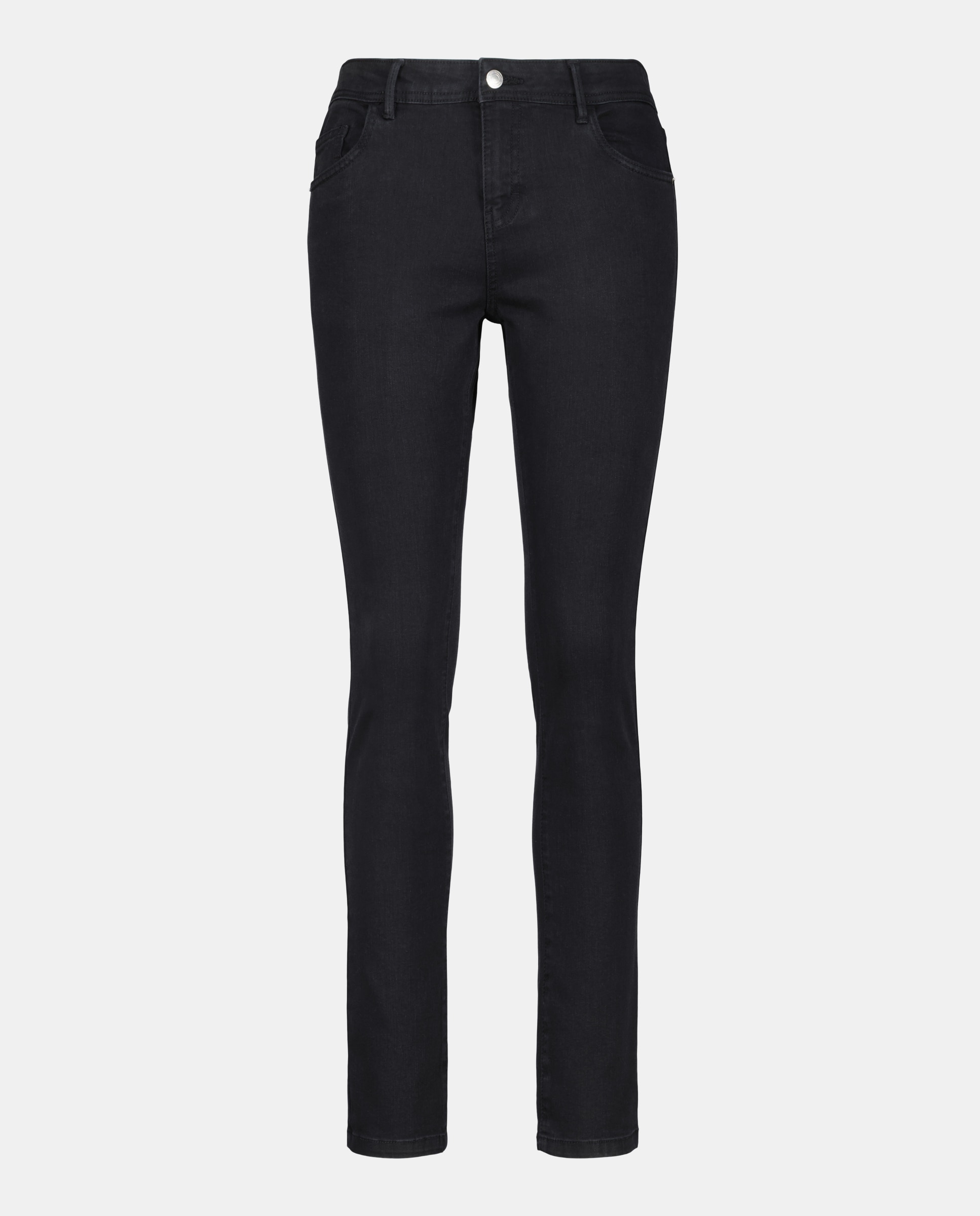 Pantalón denim mujer recto Negro-4