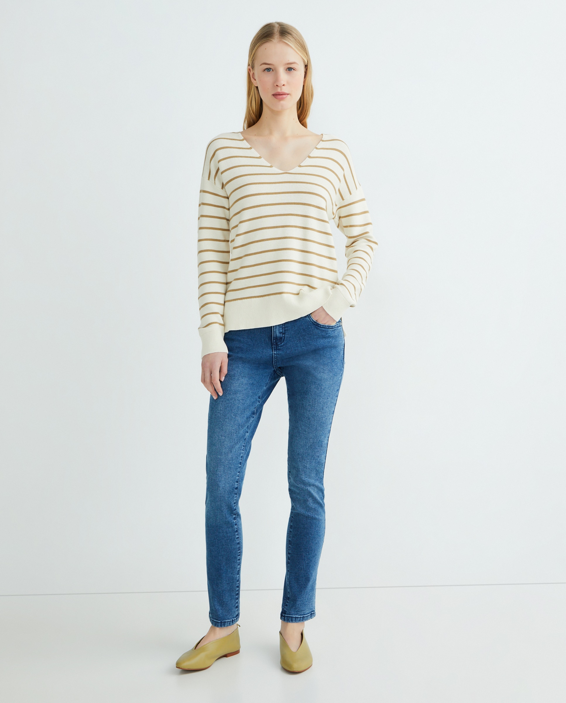 Imagen 0 de Pantalón denim mujer recto