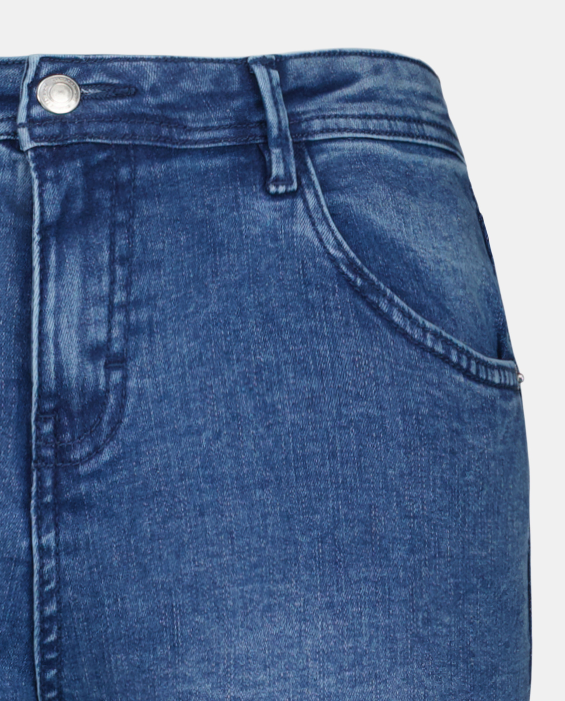 Pantalón denim mujer recto Azul-5