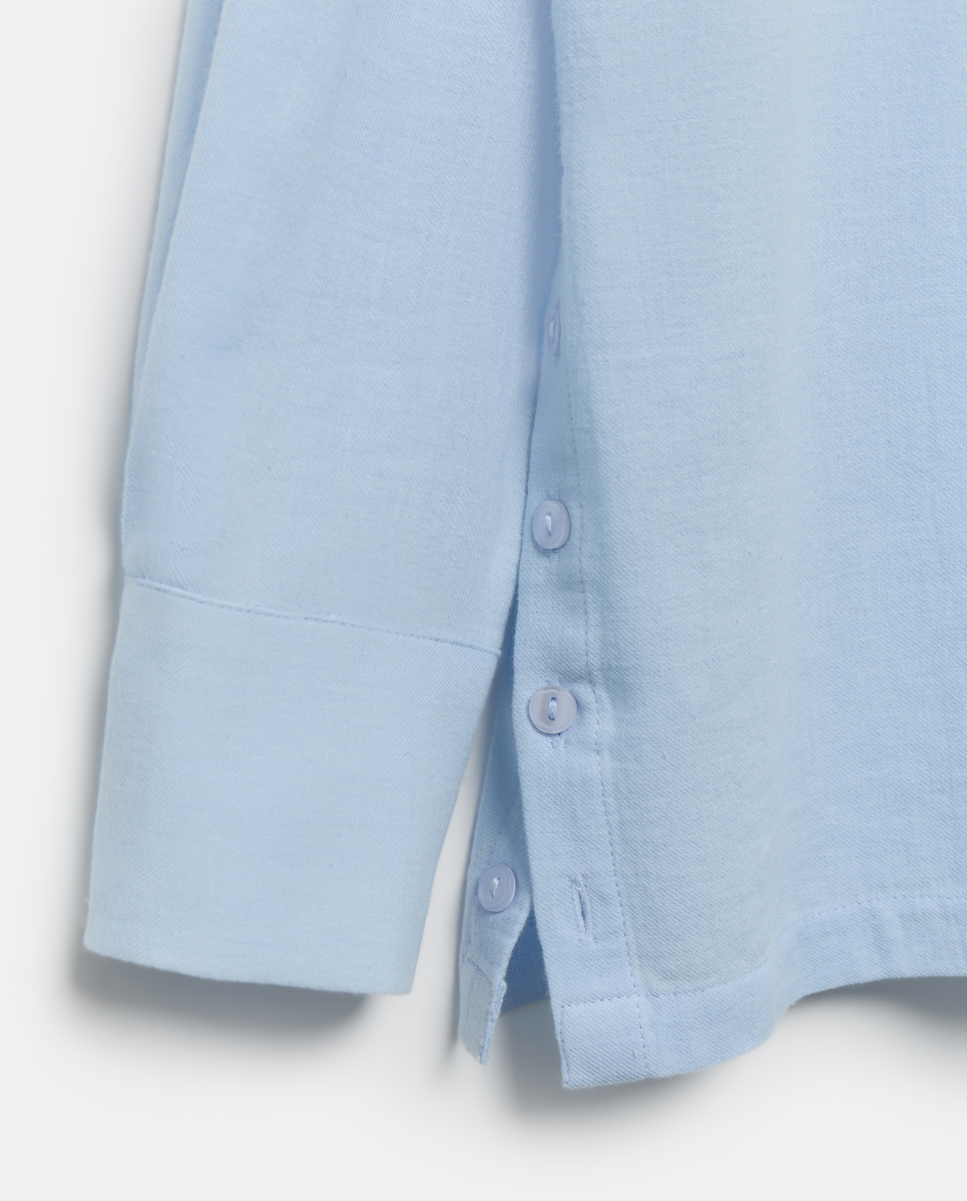 Camisa de mujer de algodón 410 Azul claro-5
