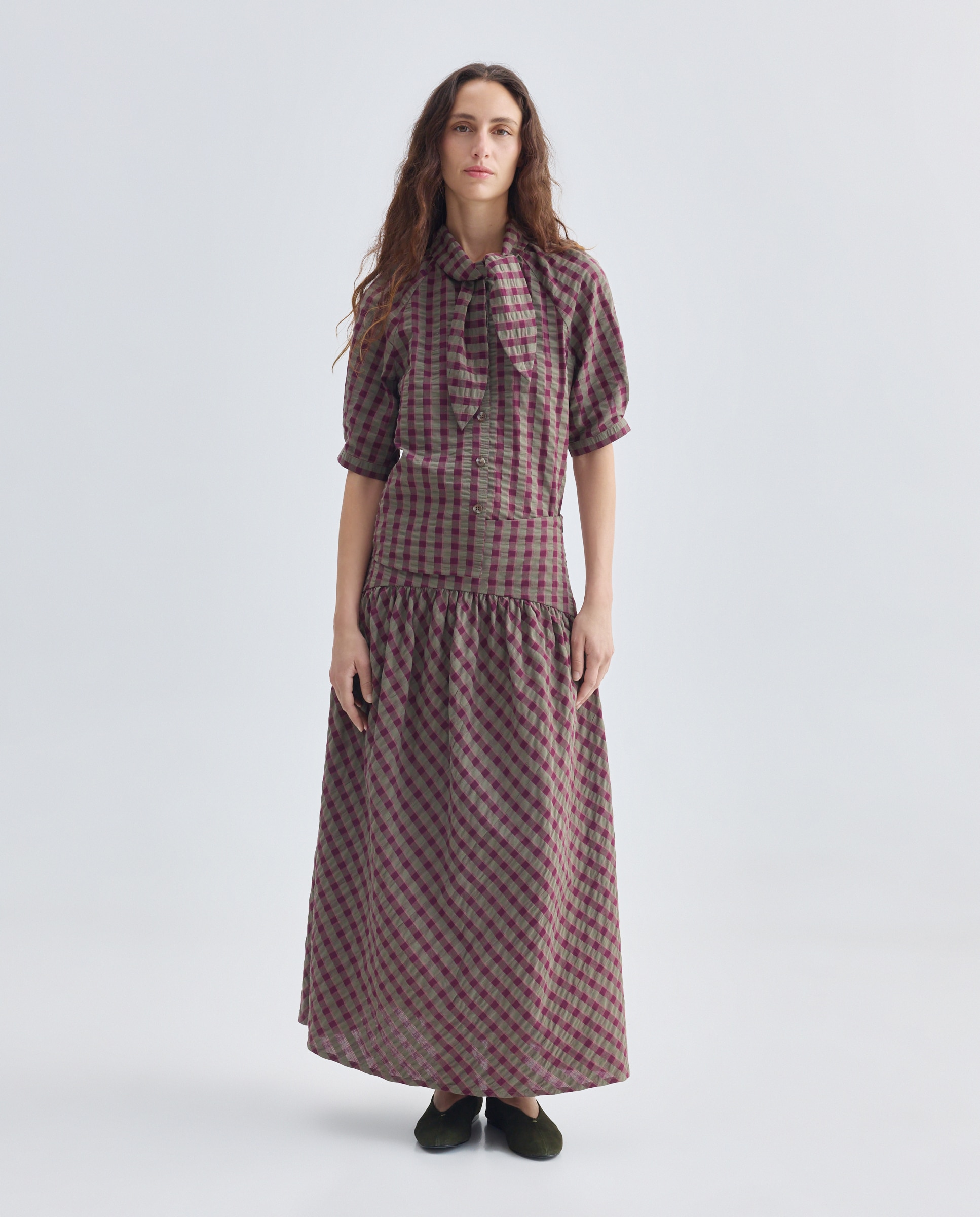 Imagen 0 de Falda de mujer de cuadros total look