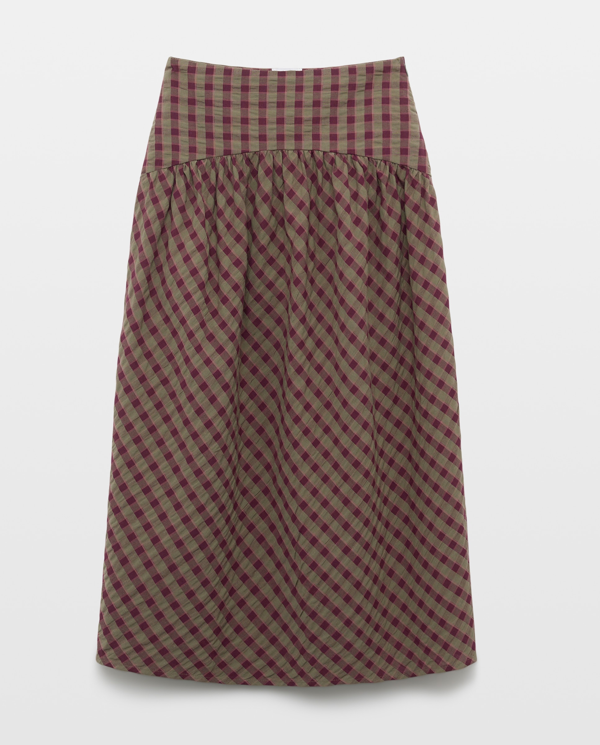 Falda de mujer de cuadros total look 4