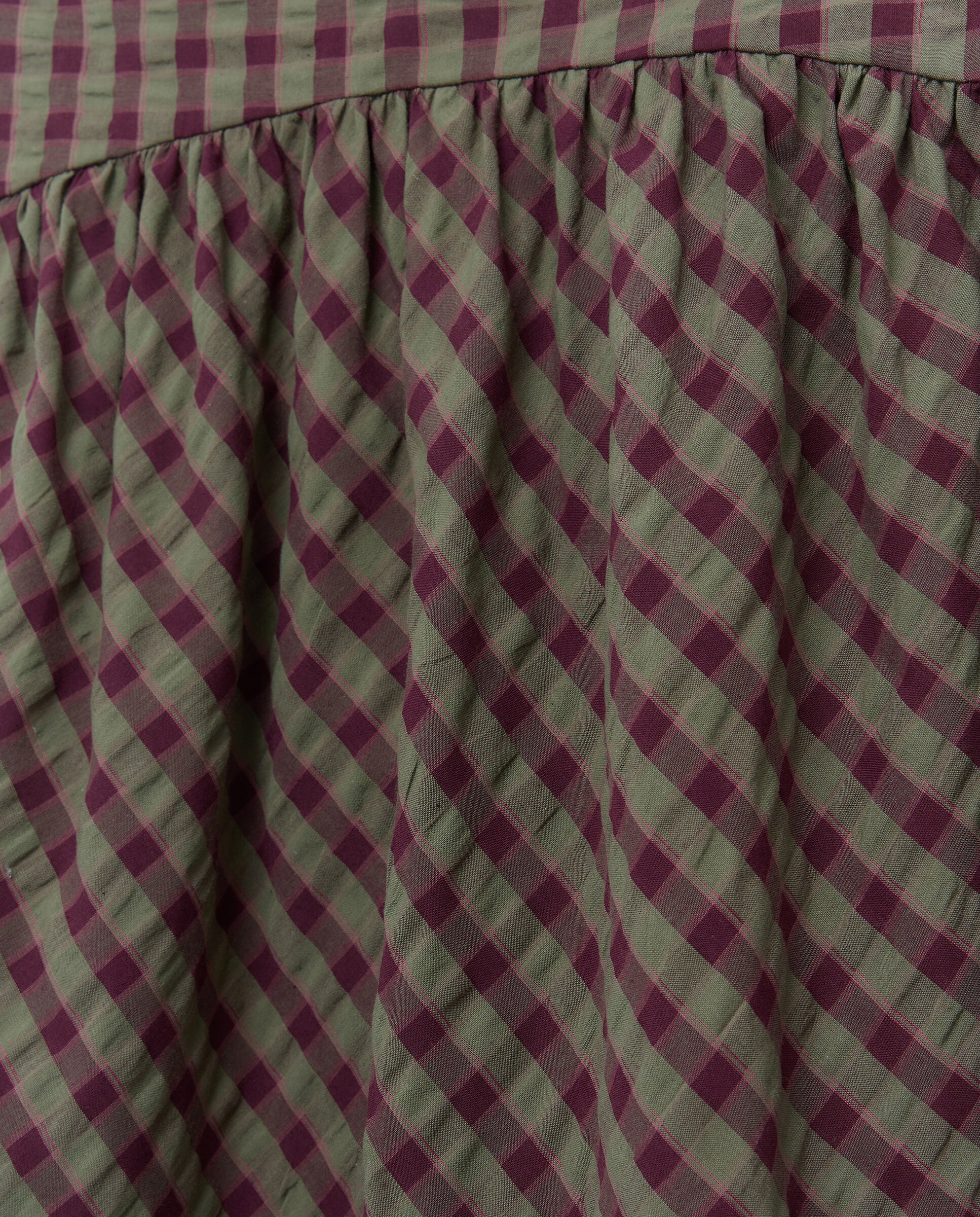 Falda de mujer de cuadros total look 5