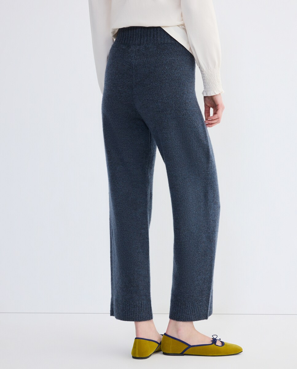 Pantalon de mujer de punto 400 Azul-3