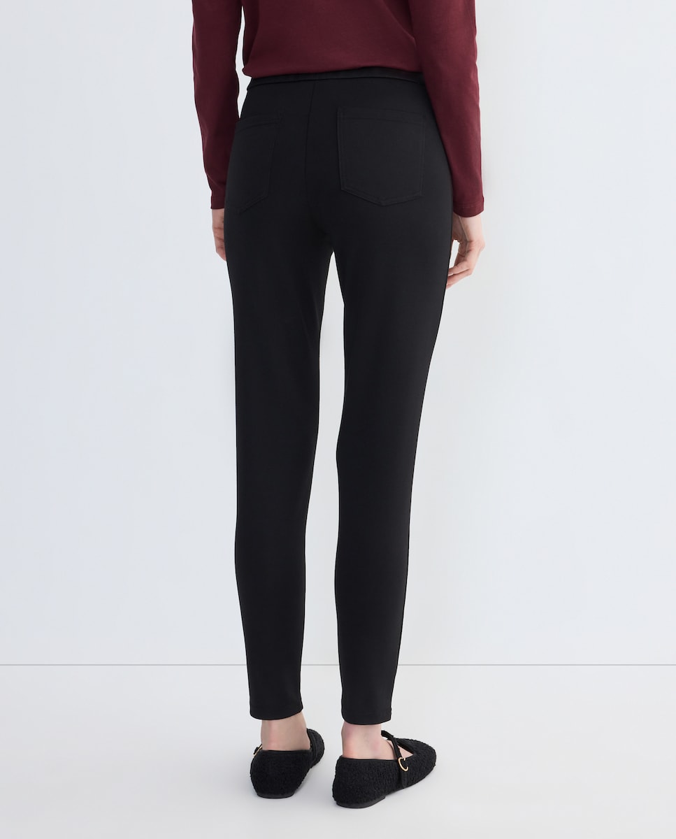Pantalón punto mujer Negro-3