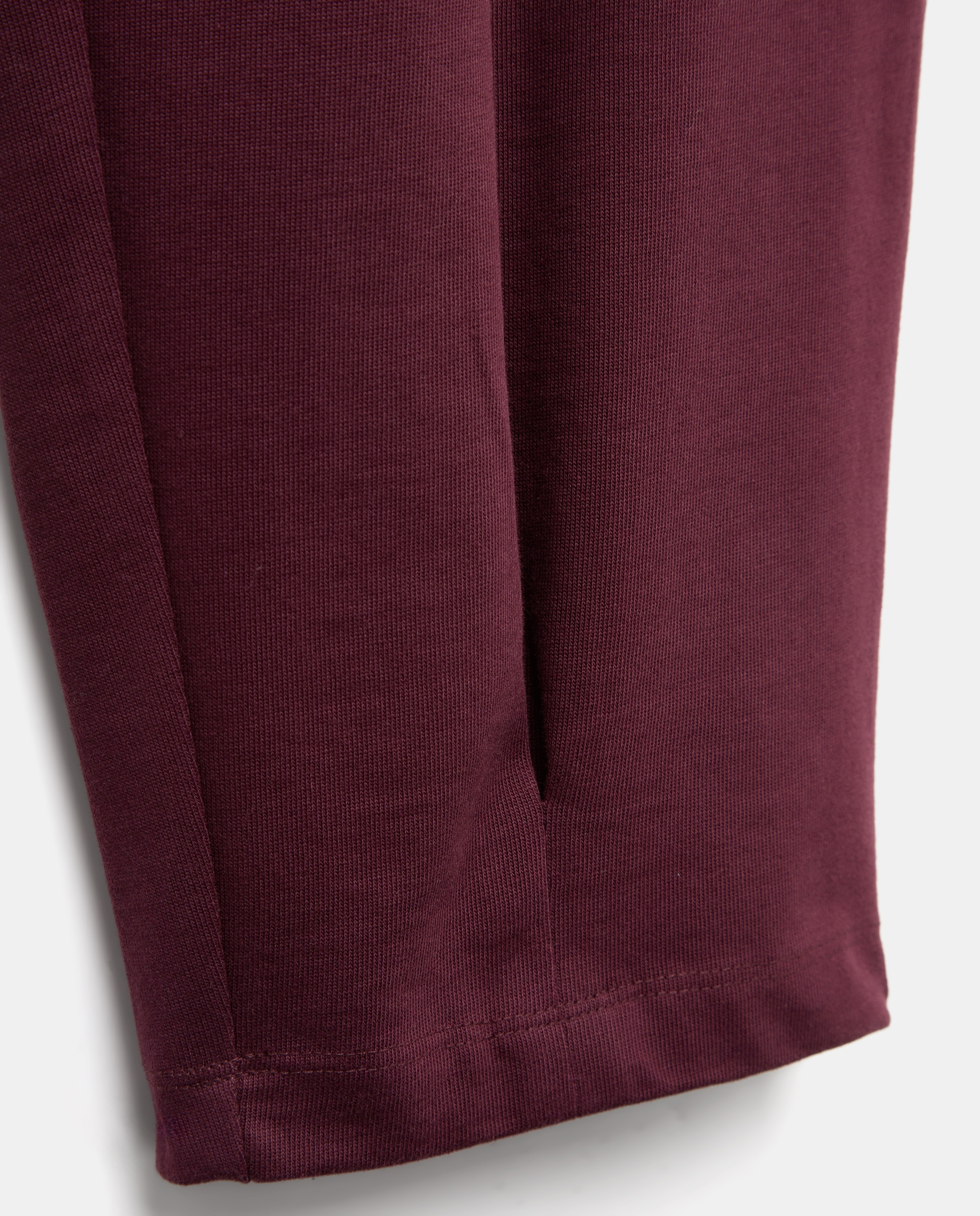 Pantalón de punto de mujer ancho 291 Berenjena-5