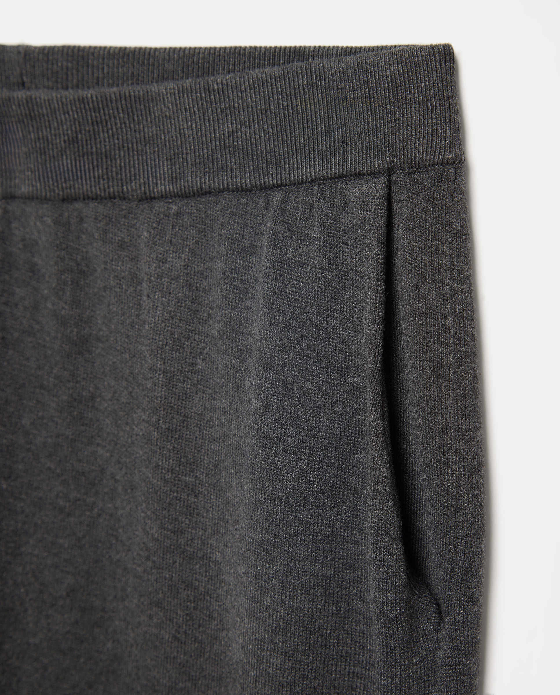 Pantalon de punto de mujer con bolsillos 830 Antracita-5