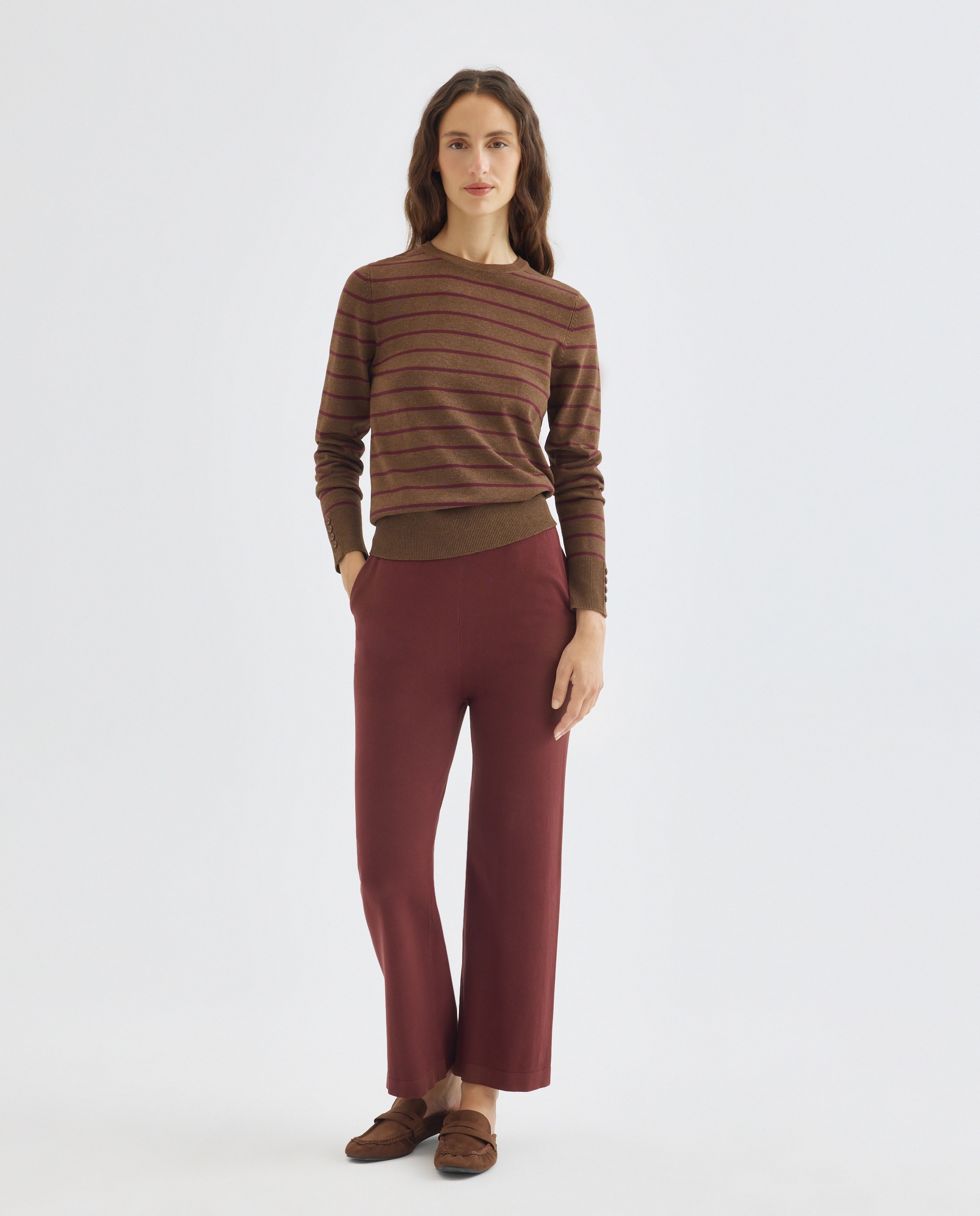 Imagen 0 de Pantalon de punto de mujer con bolsillos