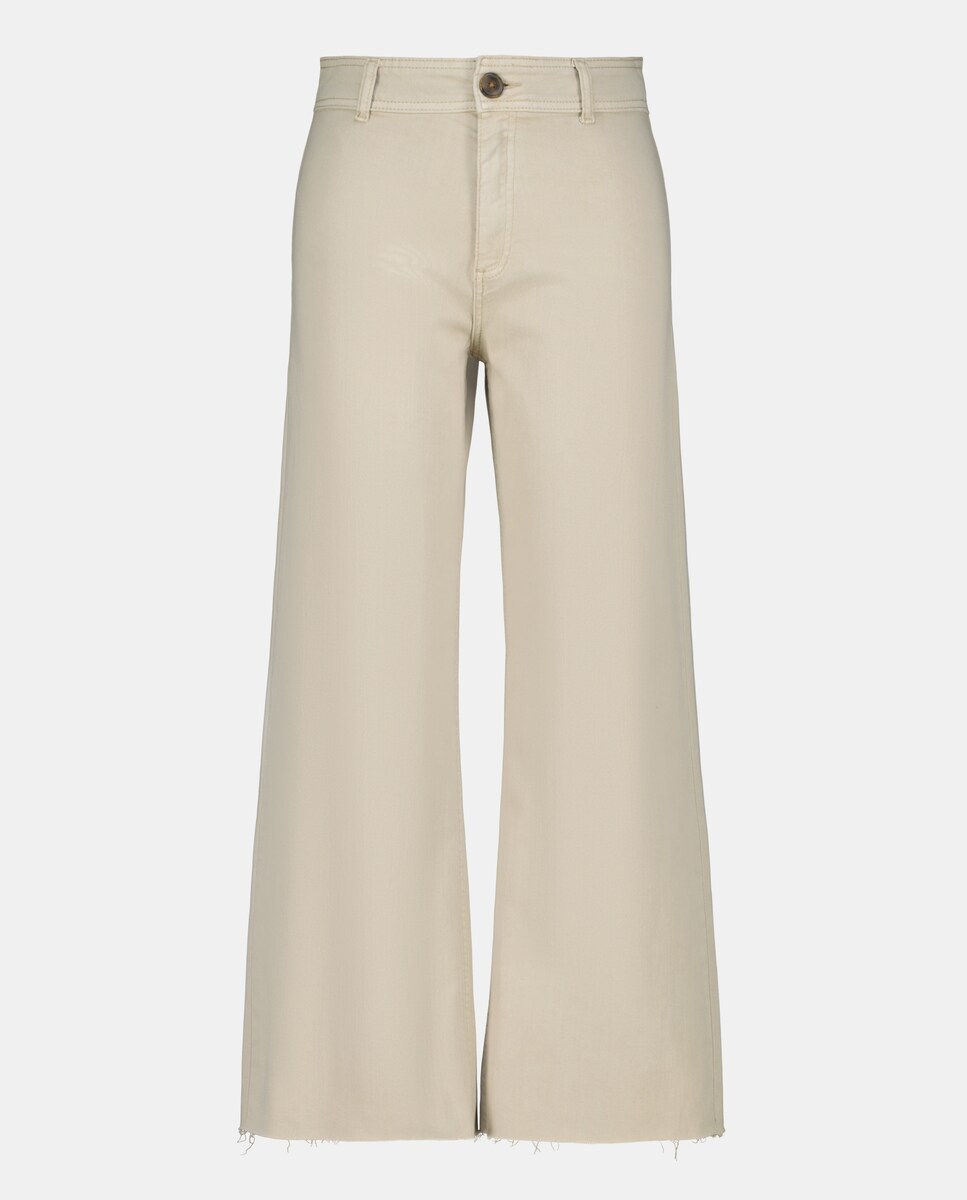 Pantalón culotte de sarga de mujer 282 Malva-4