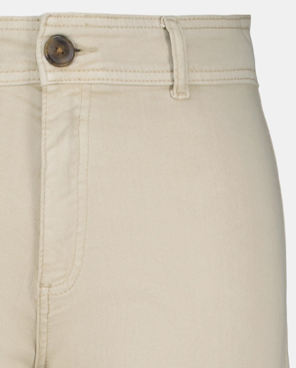 Pantalón culotte de sarga de mujer 282 Malva-5