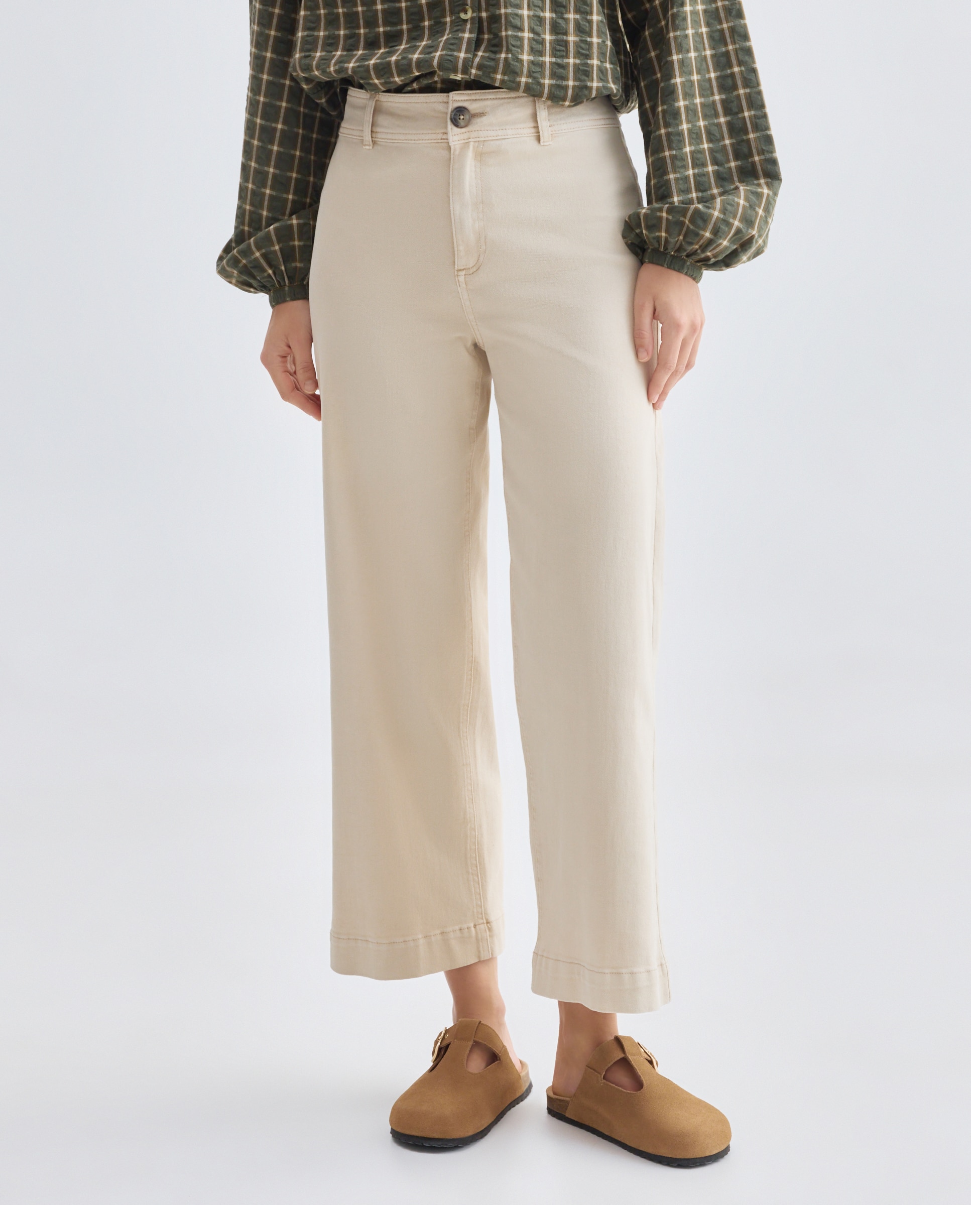 Pantalón de mujer culotte 120 Crudo-2