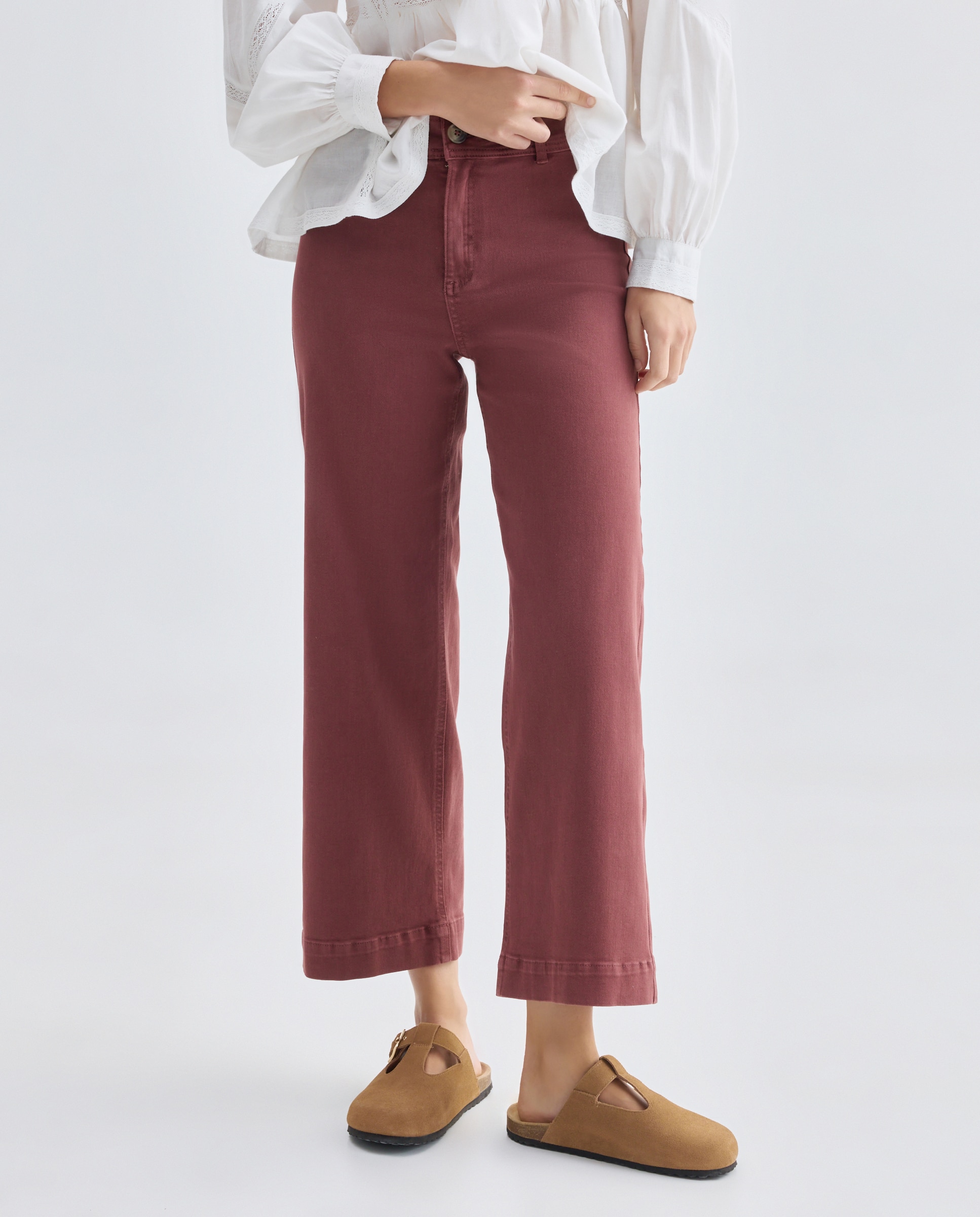 Pantalón de mujer culotte Morado-2
