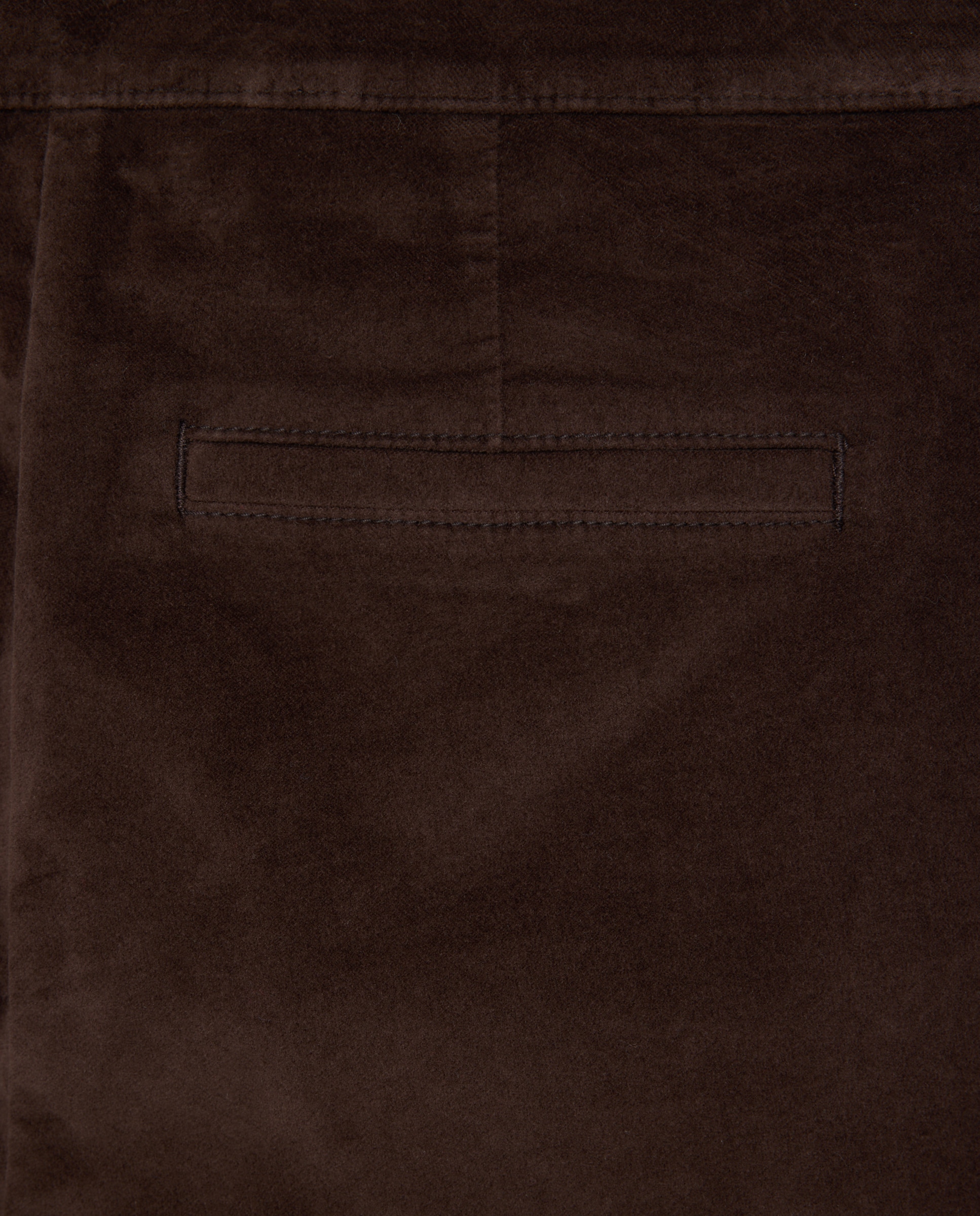 Pantalón de mujer recto velvet total look Chocolate-5