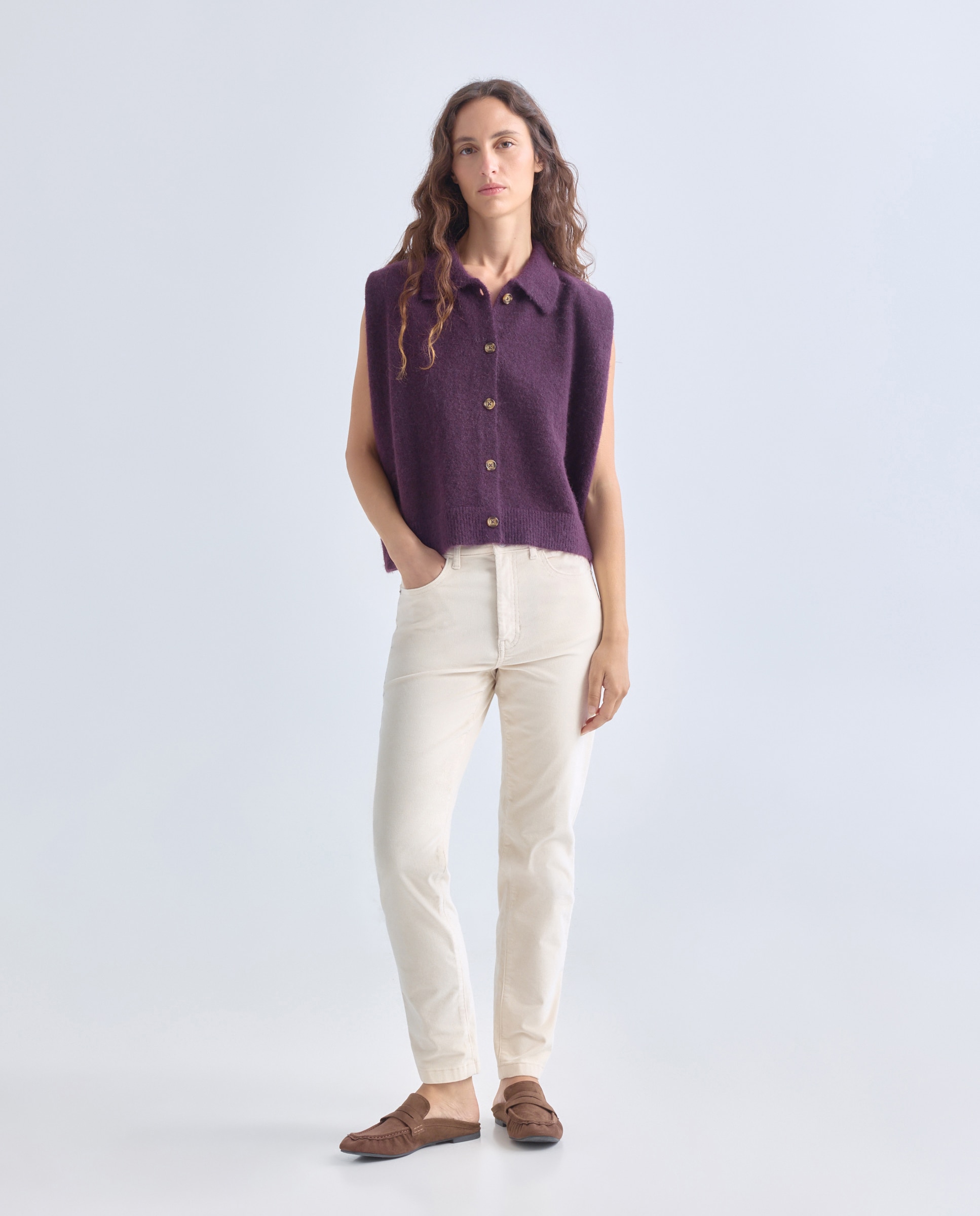 Imagen 0 de Pantalón de mujer de pana skinny