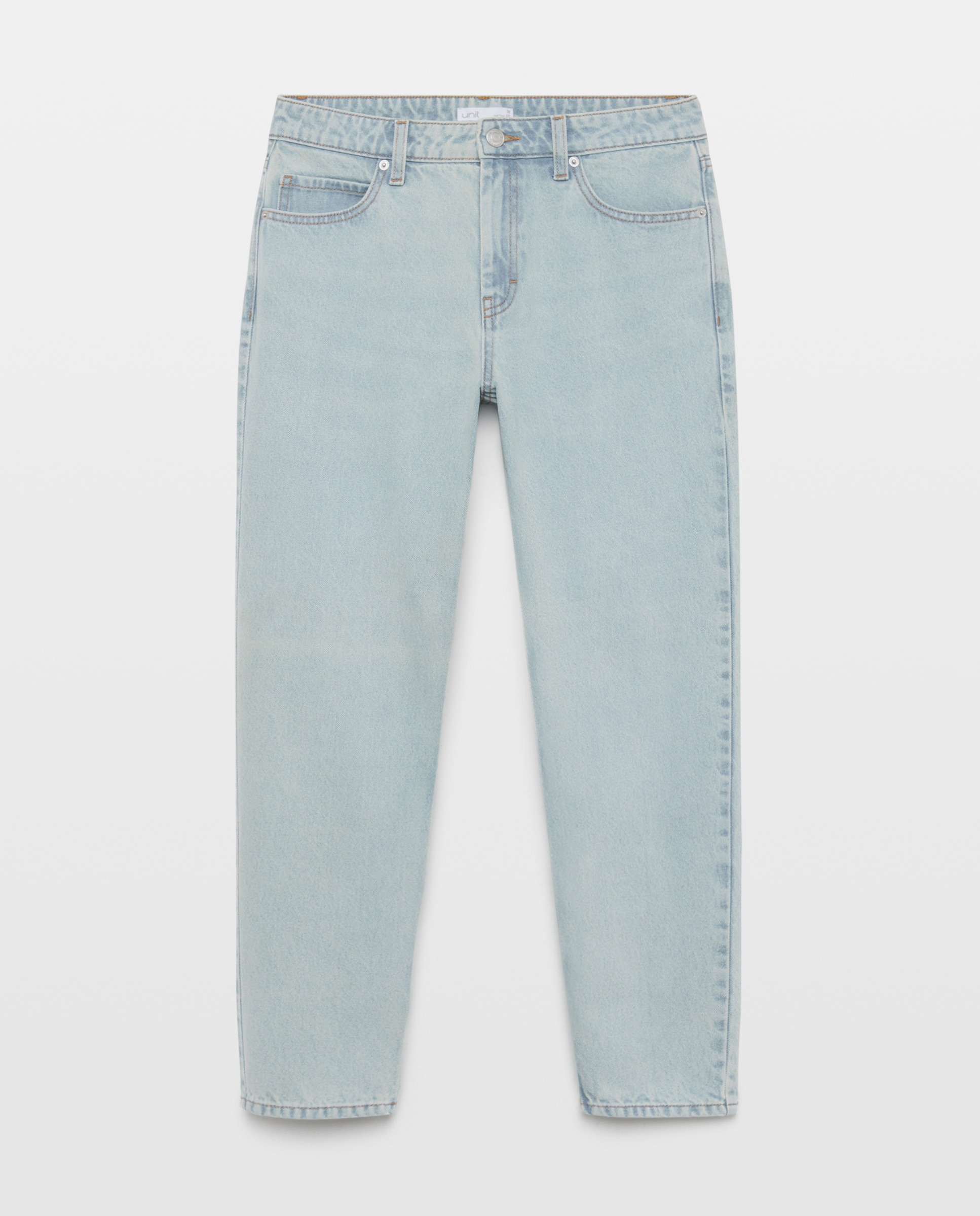 Pantalón de mujer denim mom Cerúleo-4