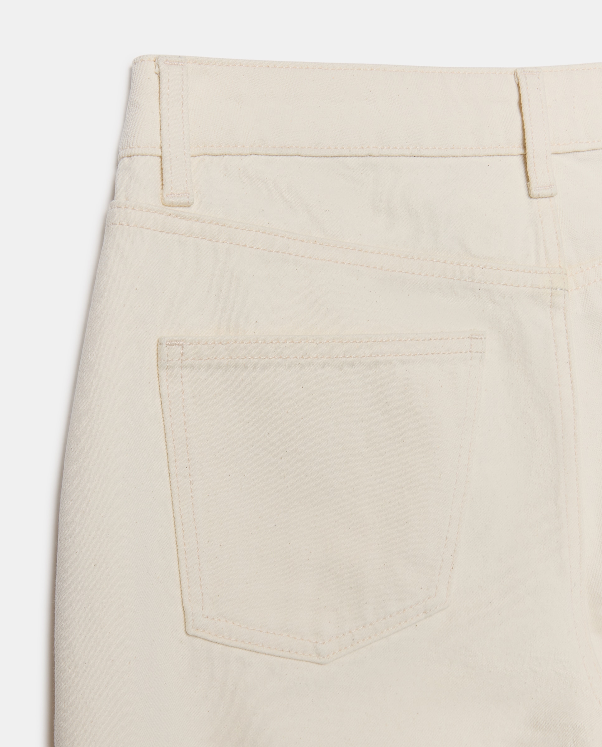 Pantalón de mujer denim mom 120 Crudo-5