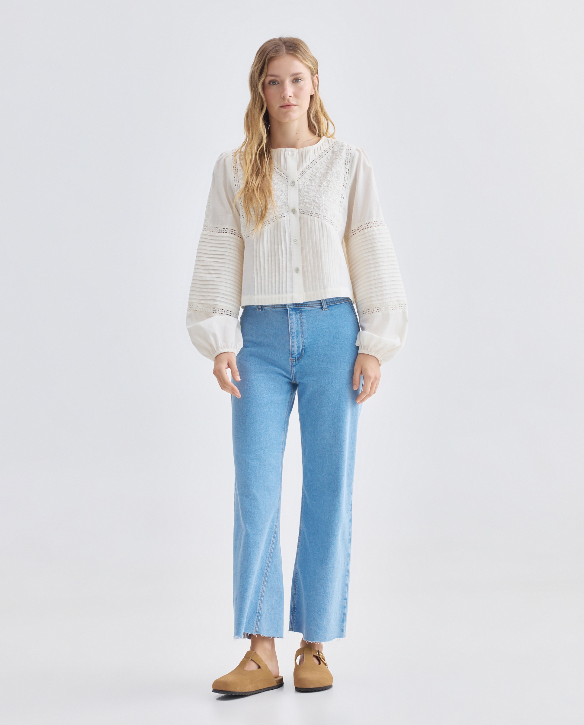 Imagen 0 de Pantalón de mujer denim culotte
