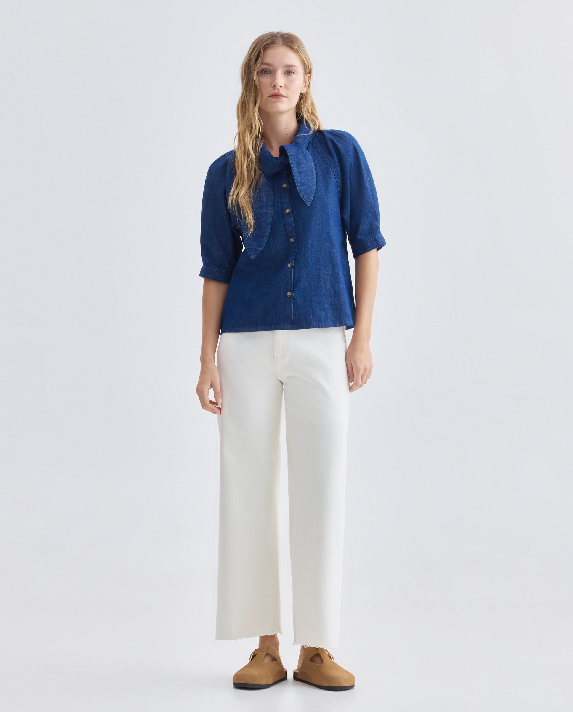 Imagen 0 de Pantalón de mujer denim culotte