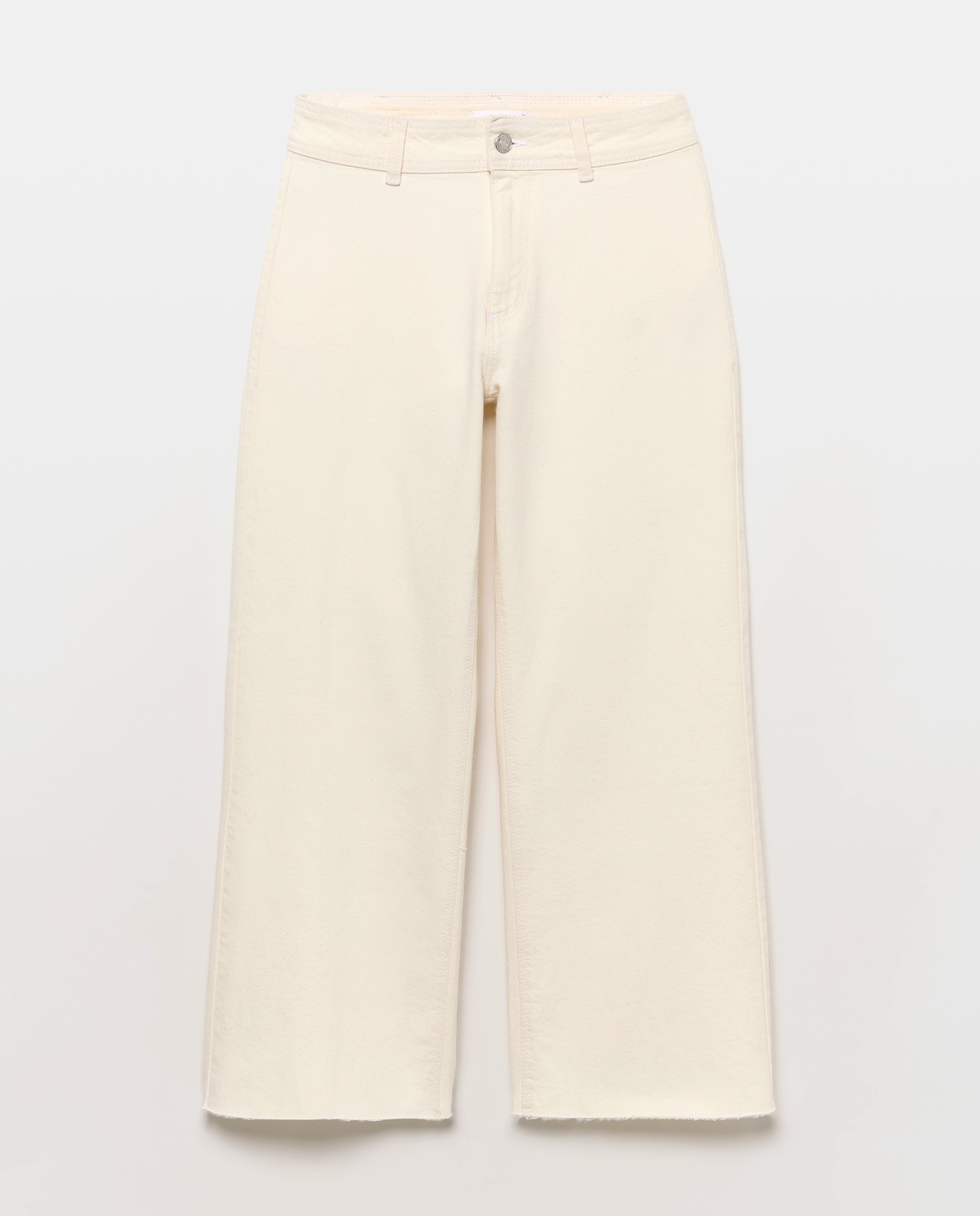 Pantalón de mujer denim culotte 120 Crudo-4