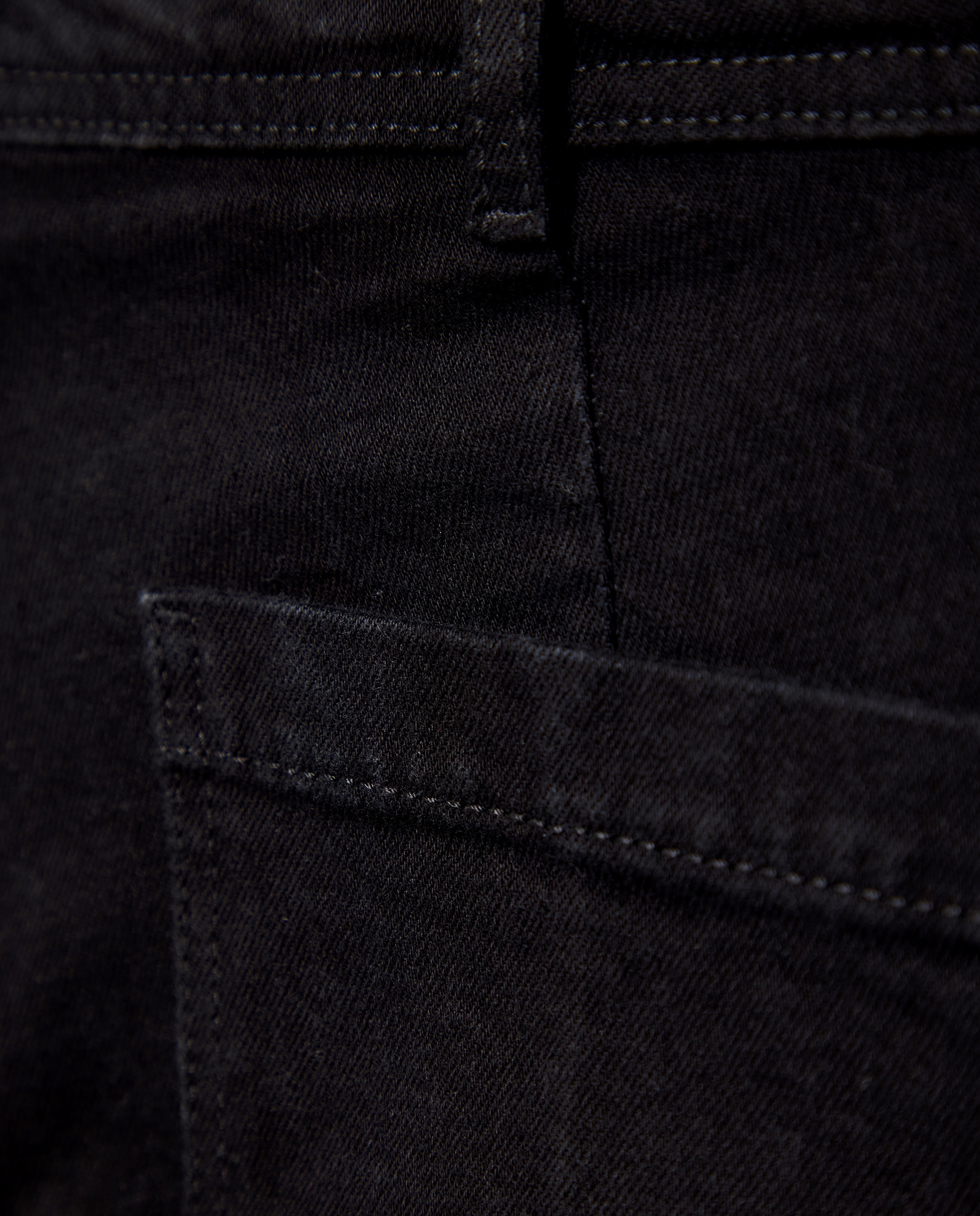 Pantalón de mujer denim culotte Negro intenso-5