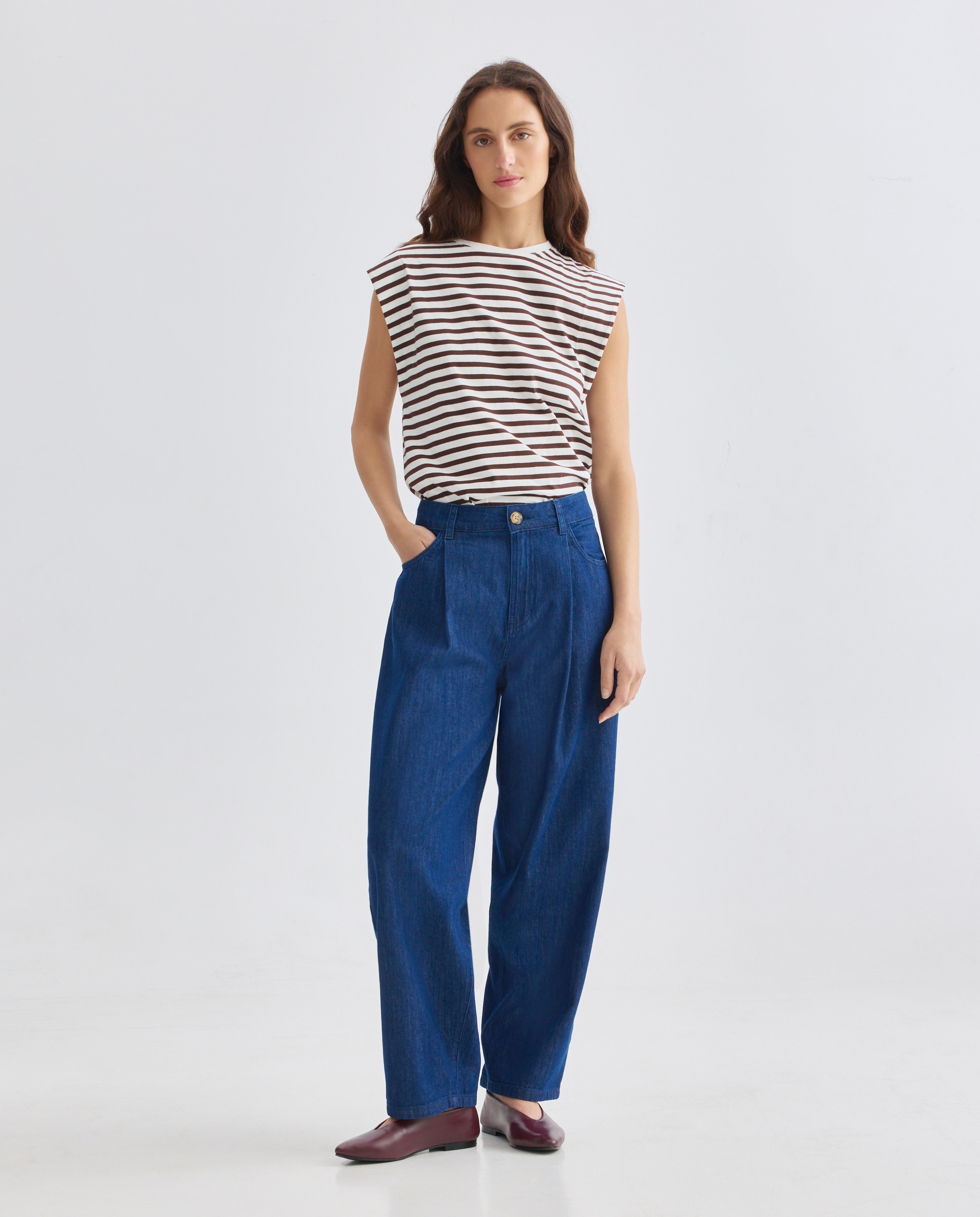 Imagen 0 de Pantalón de mujer denim balloon total look