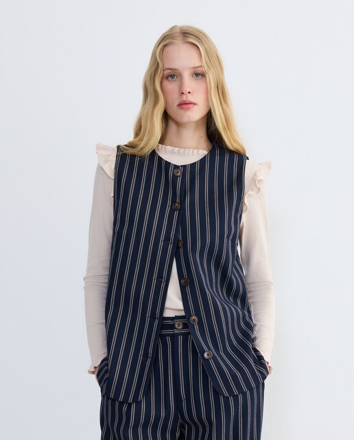 Imagen 0 de Chaleco de mujer sastrero combinado