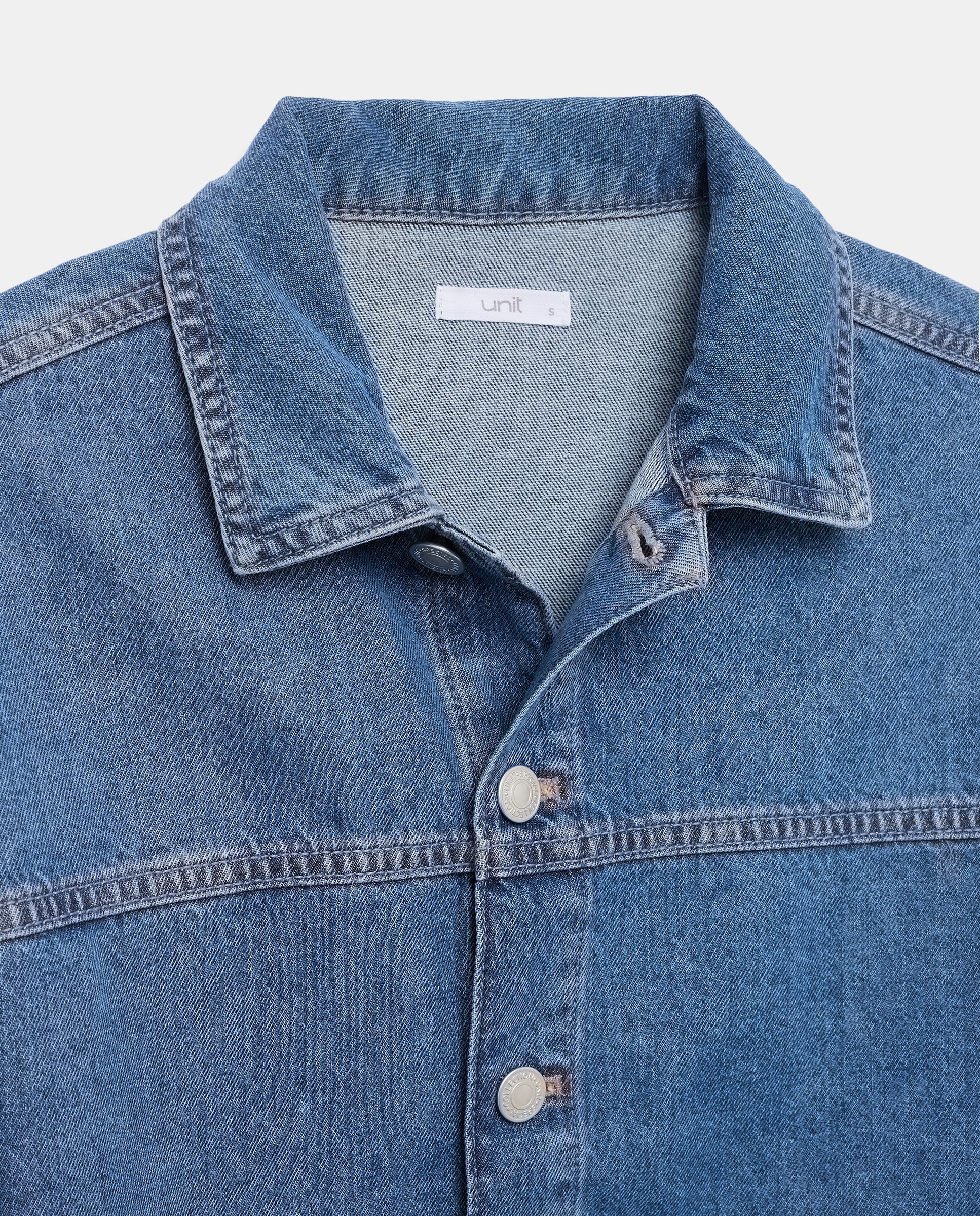 Chaqueta de mujer vaquera total look Azul pálido-5
