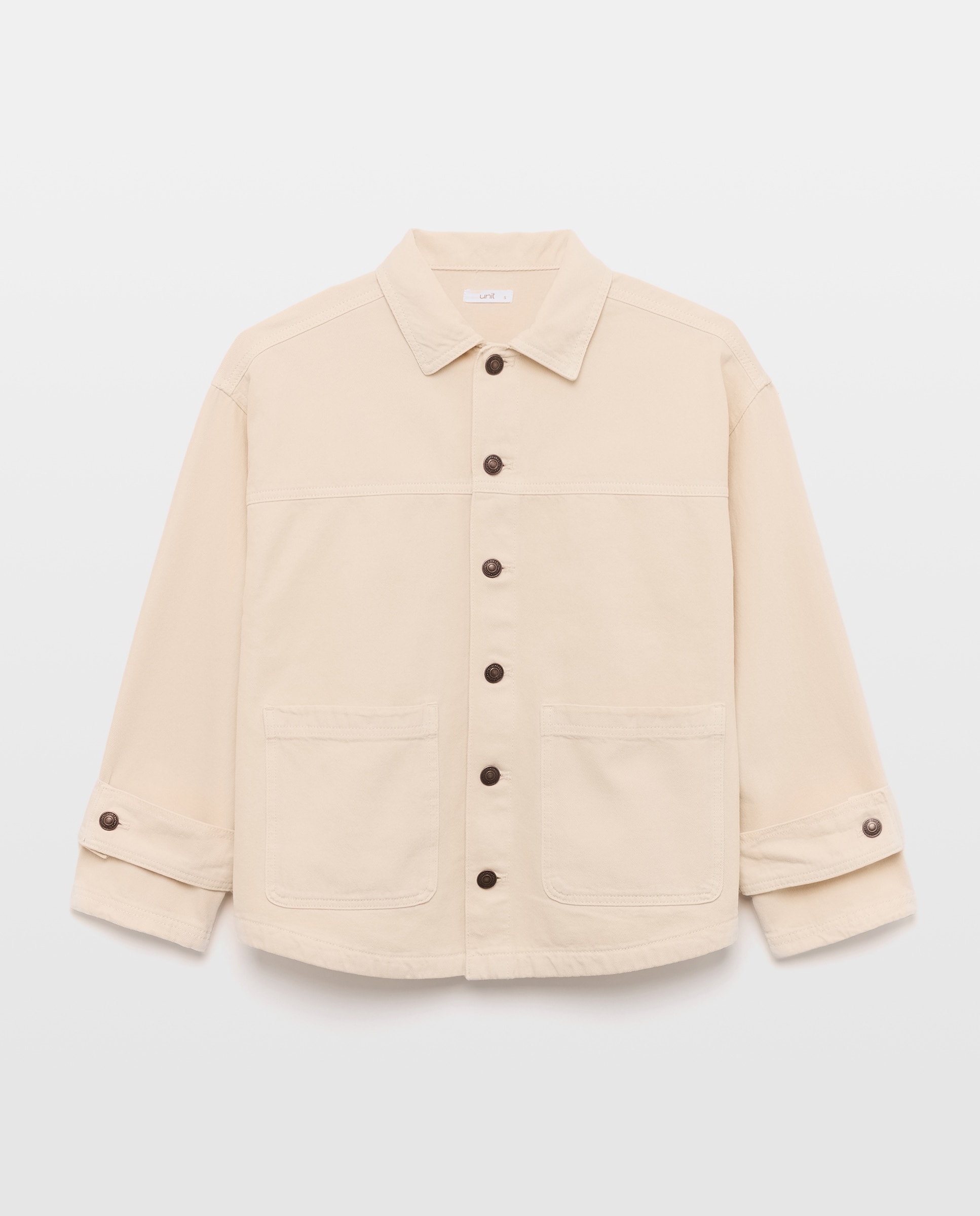 Chaqueta de mujer de algodón total look 120 Crudo-4