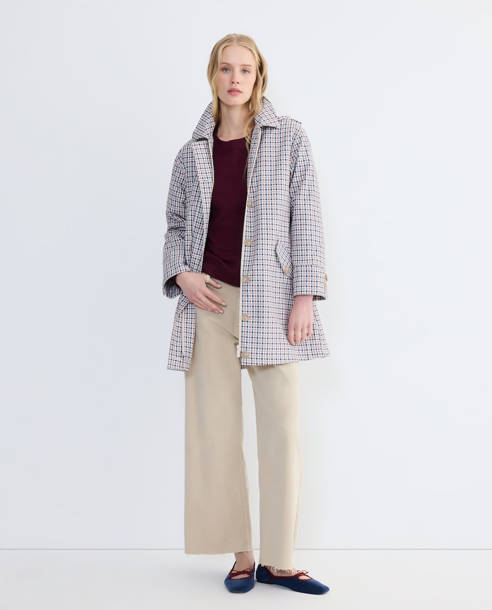 Parka náutica de mujer acolchada con capucha Multicolor-1