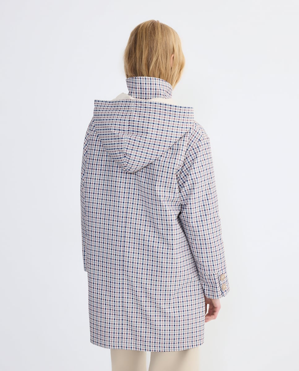 Parka náutica de mujer acolchada con capucha Multicolor-3