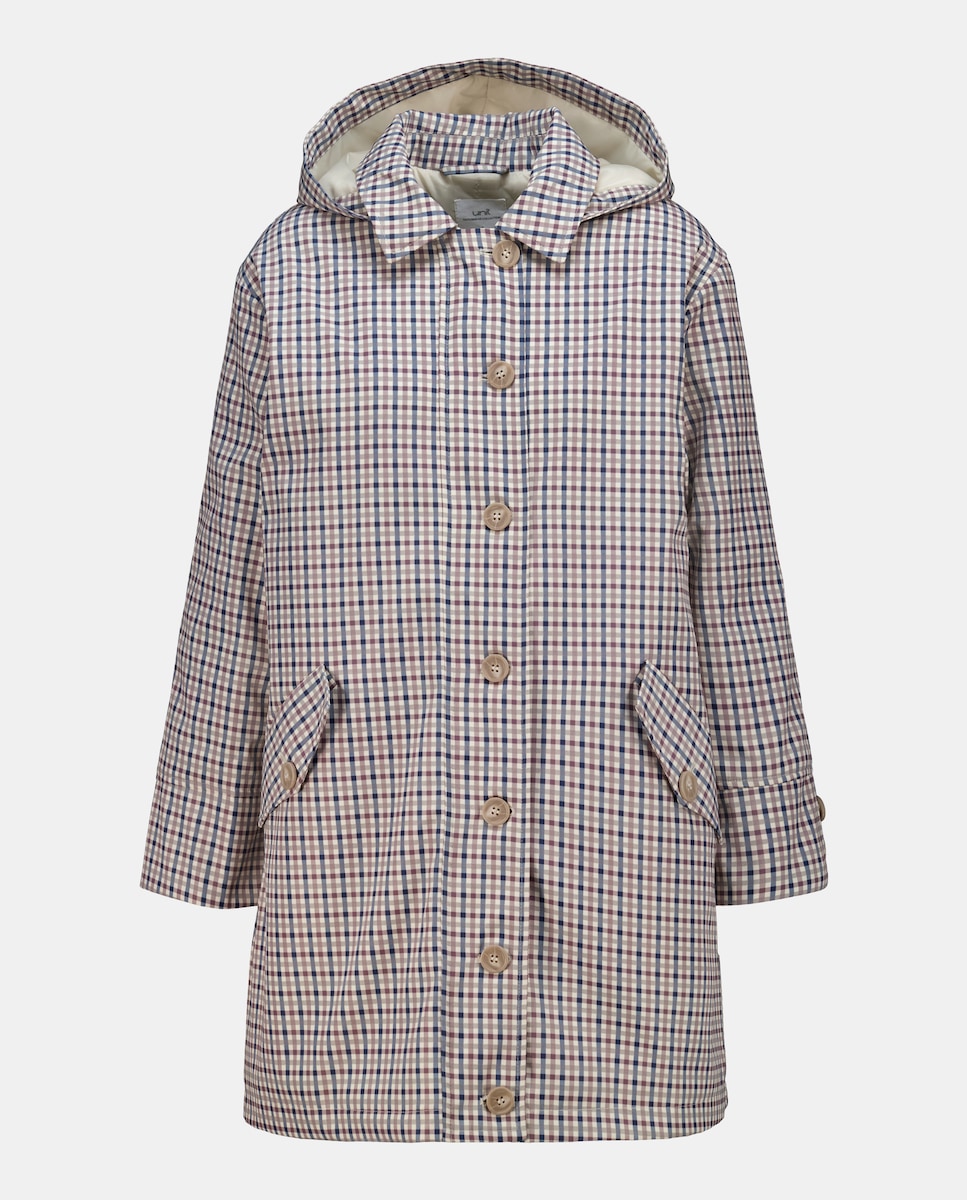 Parka náutica de mujer acolchada con capucha Multicolor-4