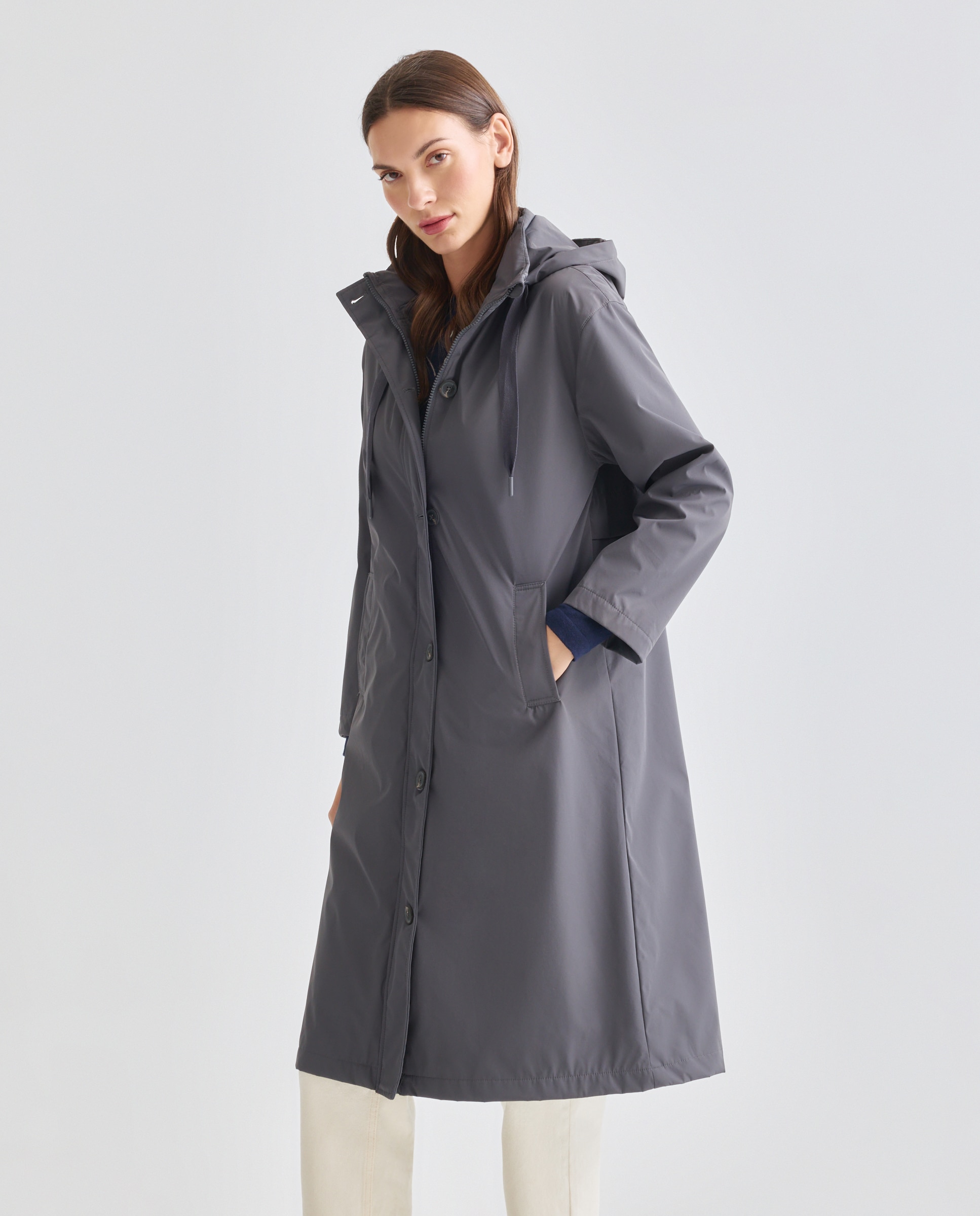 Imagen 0 de Parka nautica ligera de mujer con capucha