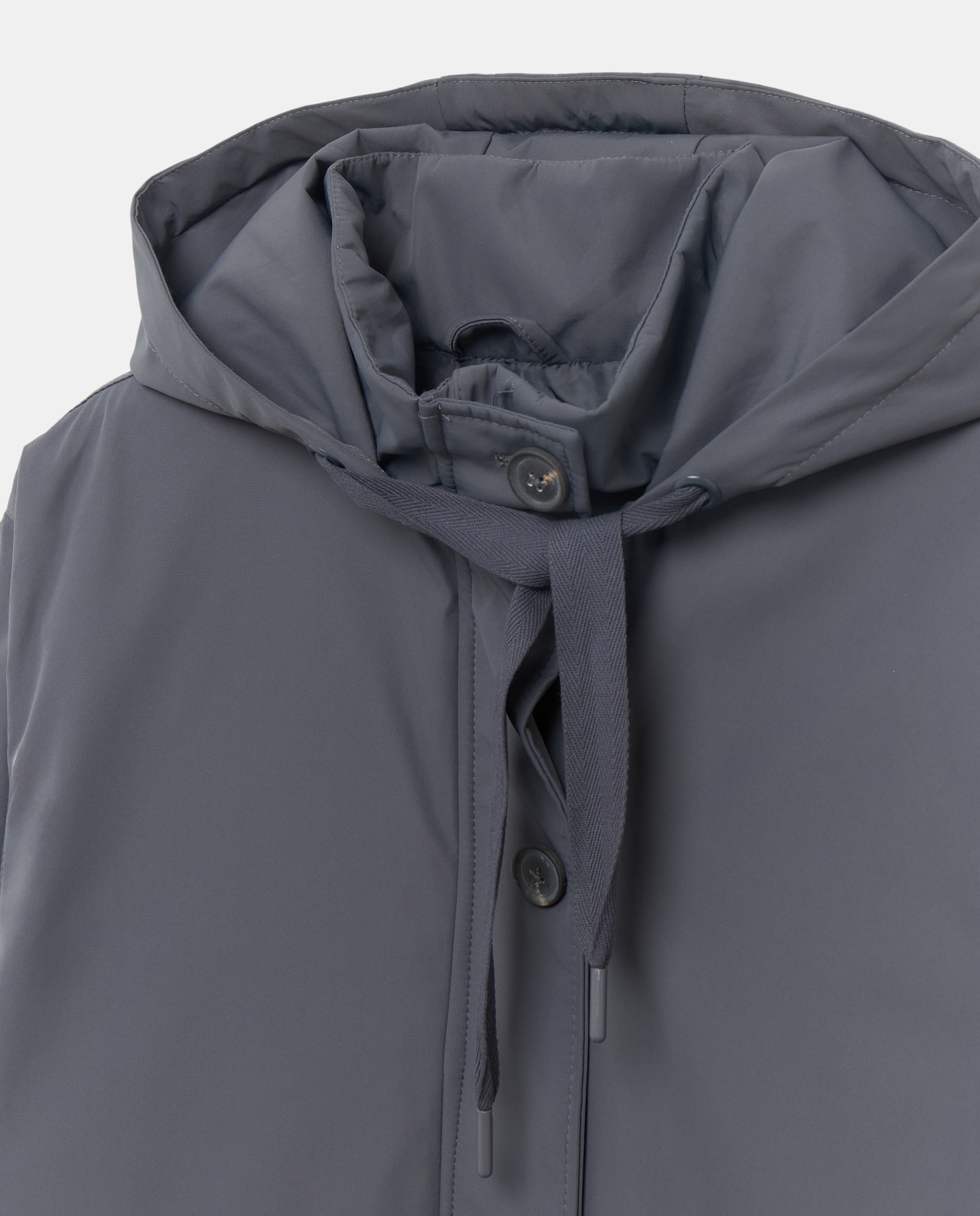 Parka nautica ligera de mujer con capucha 830 Antracita-5