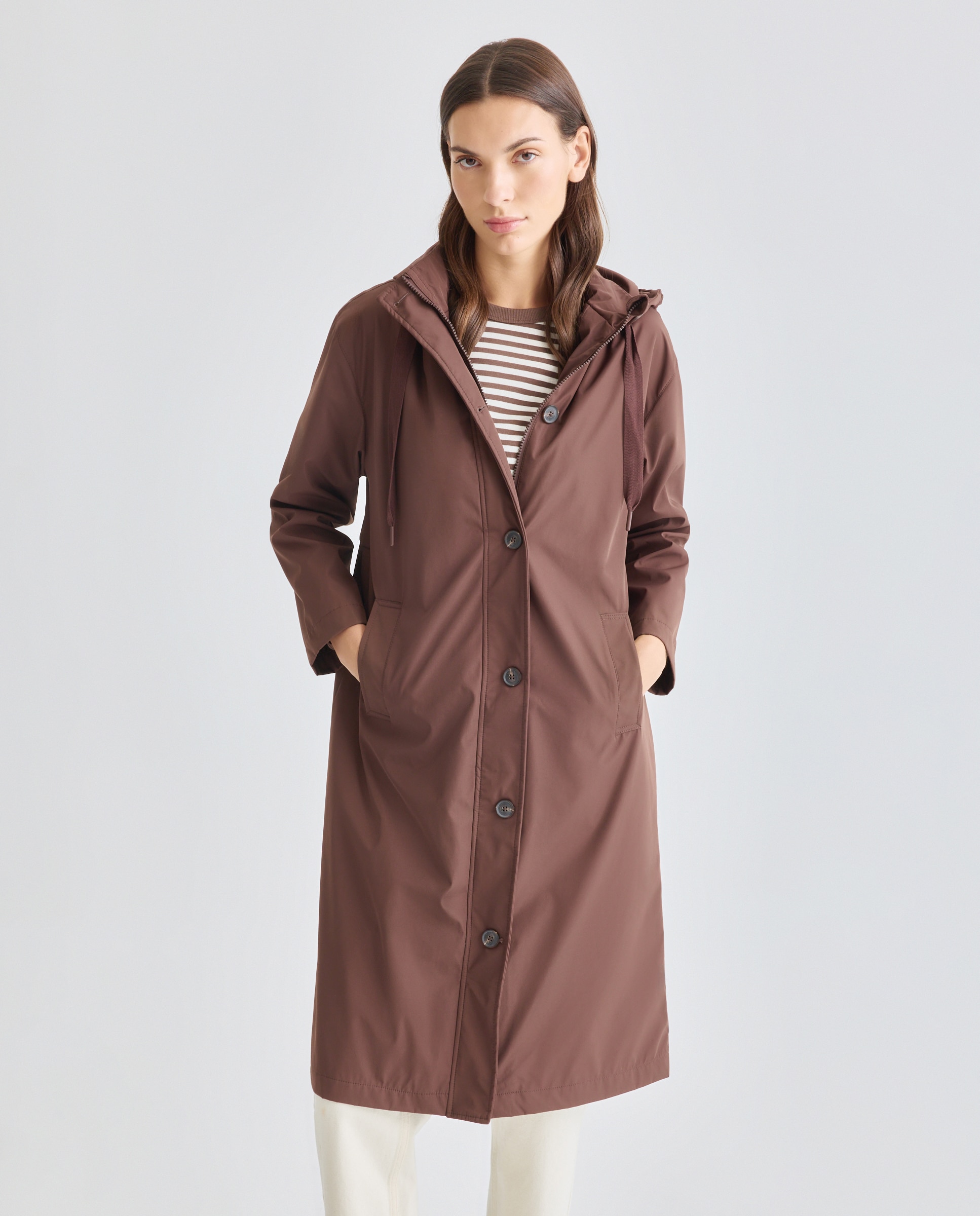 Imagen 0 de Parka nautica ligera de mujer con capucha