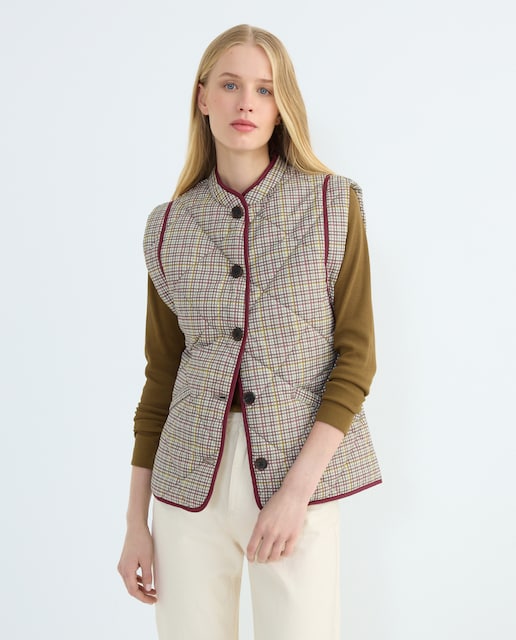 Imagen 0 de Chaleco de mujer acolchado rombos estampado