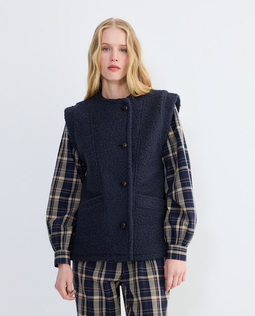 Imagen 0 de Chaleco de paño de mujer cruzado