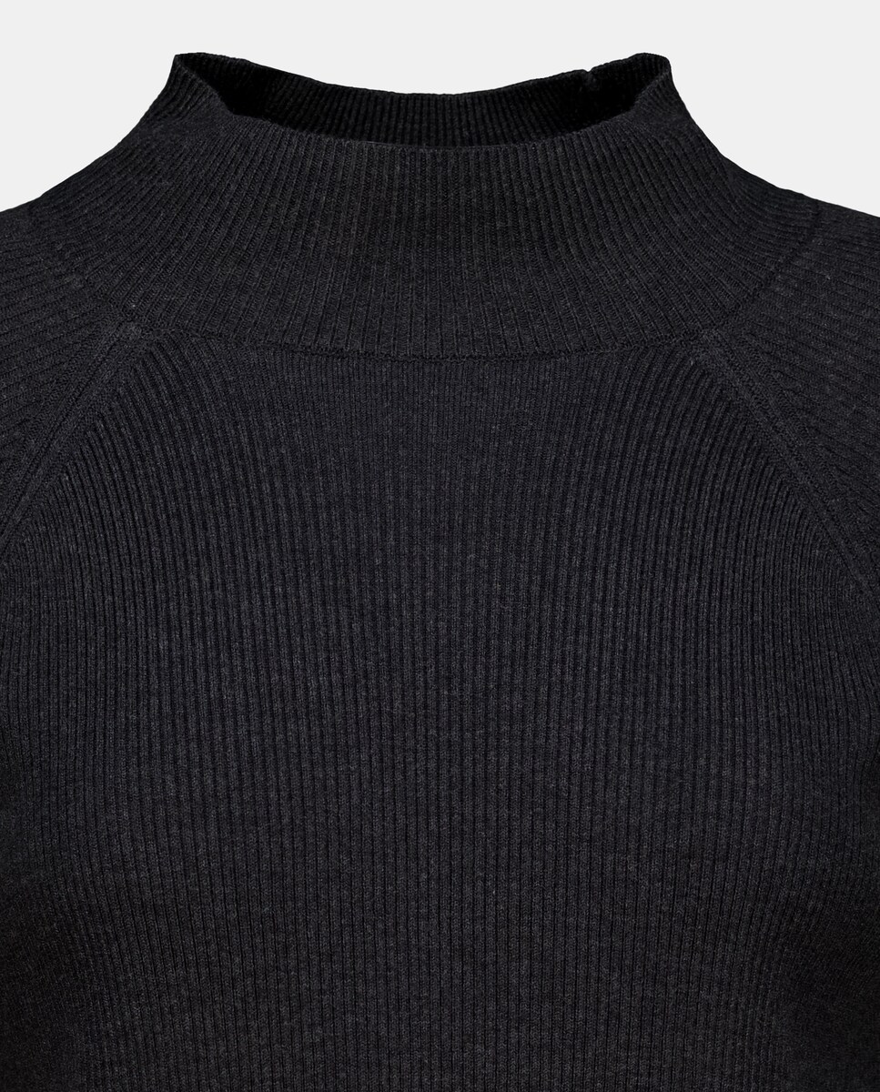 Jersey de mujer básico cuello perkins 830 Antracita-5