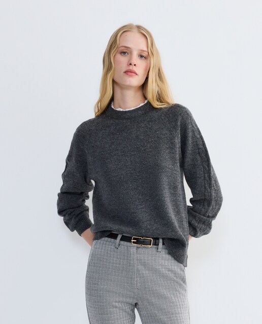 Imagen 0 de Jersey de mujer detalle lace en el cuello