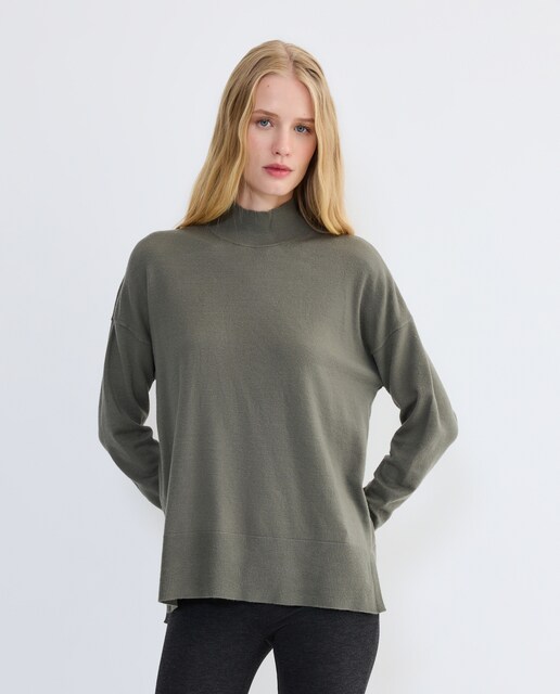 Imagen 0 de Jersey de mujer oversize y cuello perkins