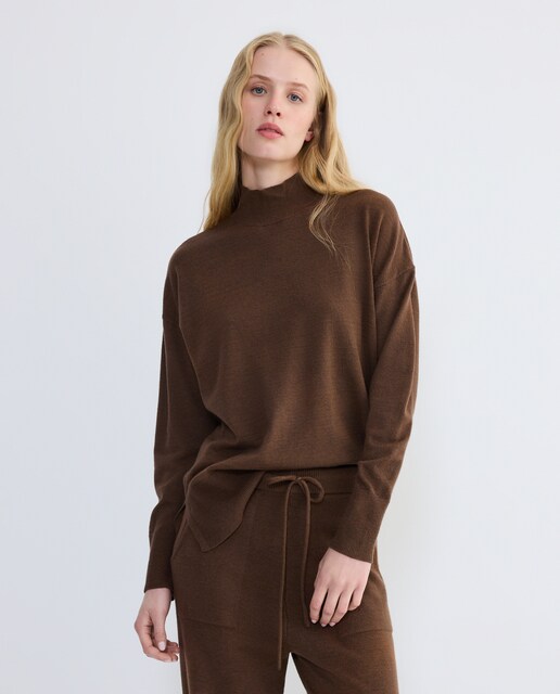 Imagen 0 de Jersey de mujer oversize y cuello perkins