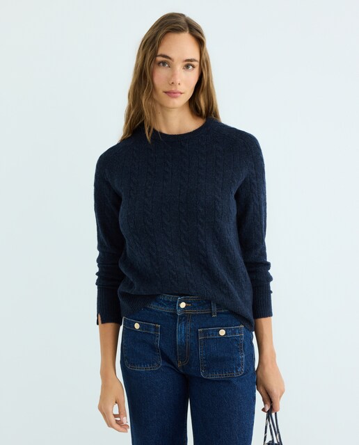 Imagen 0 de Jersey de mujer de ochos cuello caja