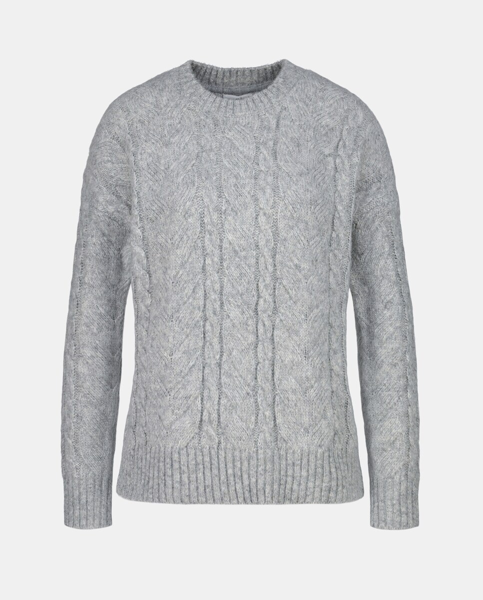 Jersey de cuello perkins con ochos 830 Antracita-4