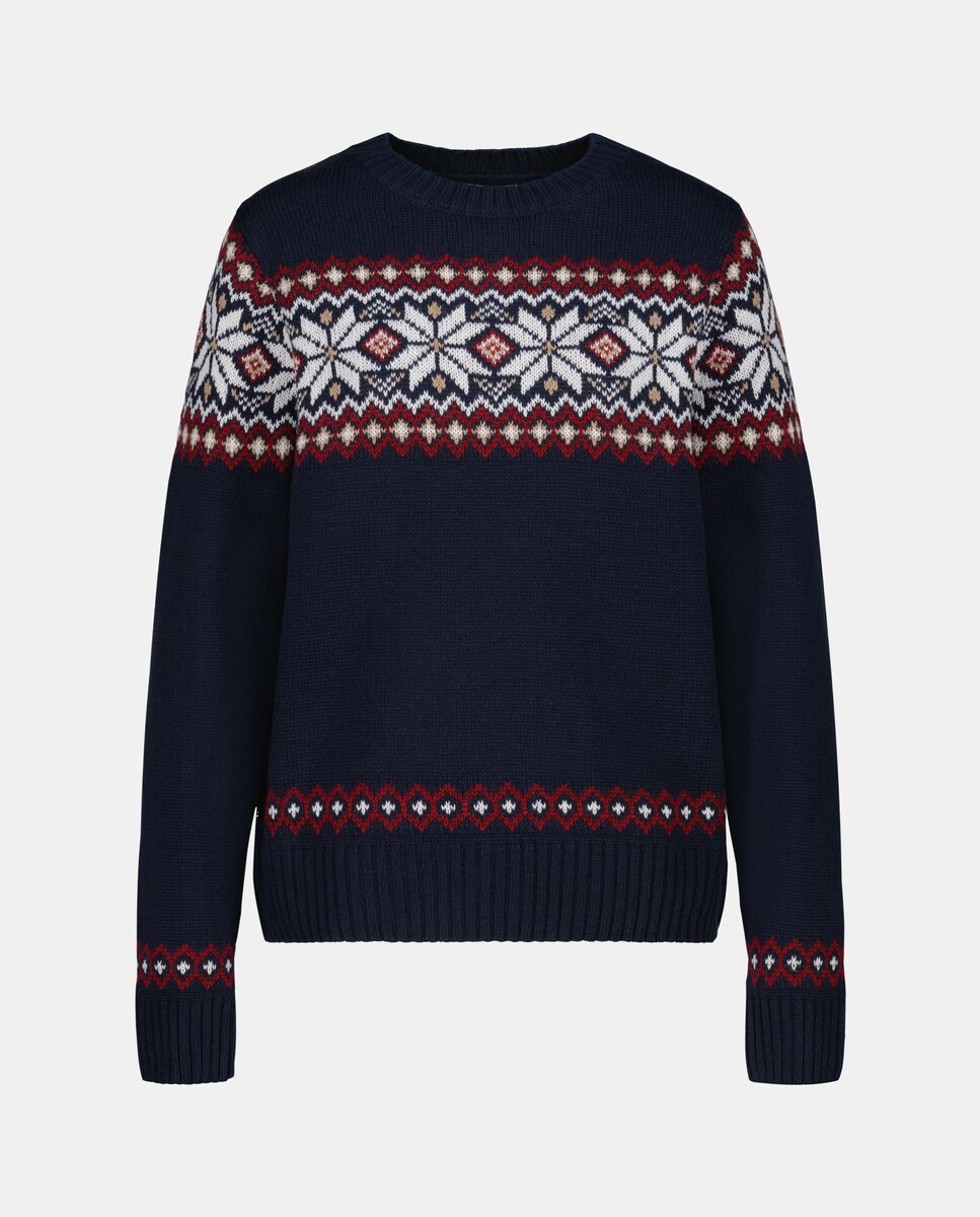 Jersey de mujer navideño Azul marino-4