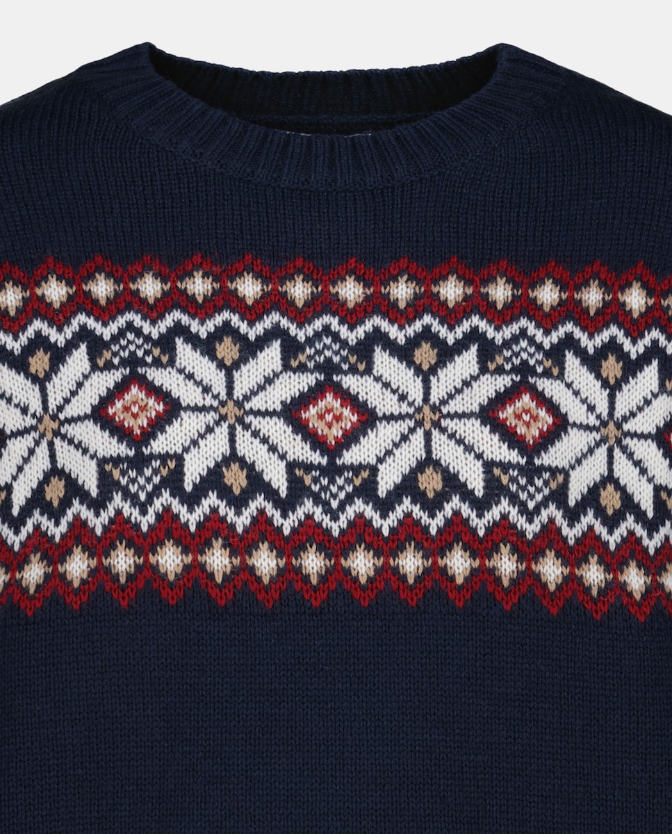 Jersey de mujer navideño Azul marino-5