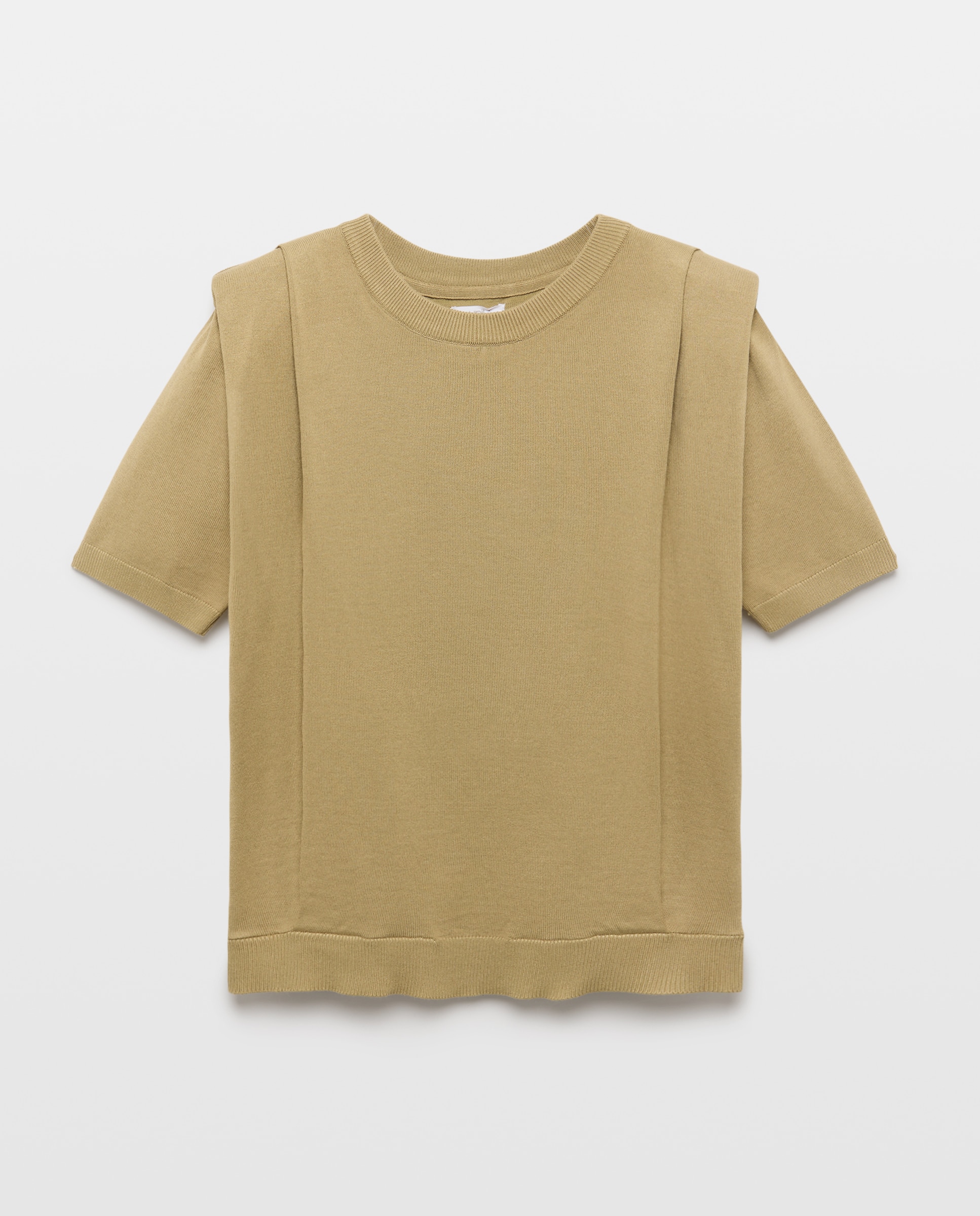 Jersey de mujer manga corta con hombrera 510 Verde claro-4