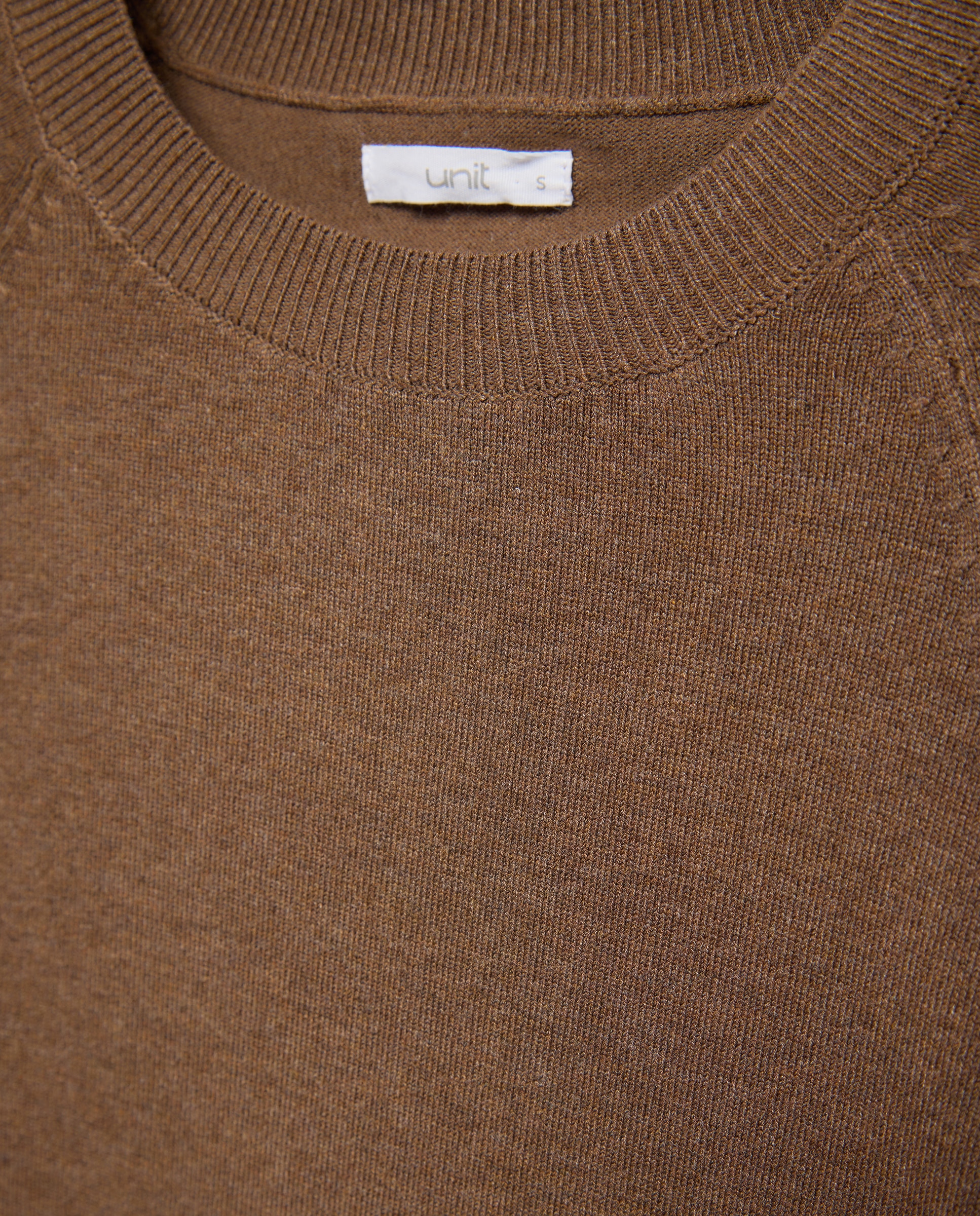 Jersey de mujer cuello caja y manga ancha Marrón-5