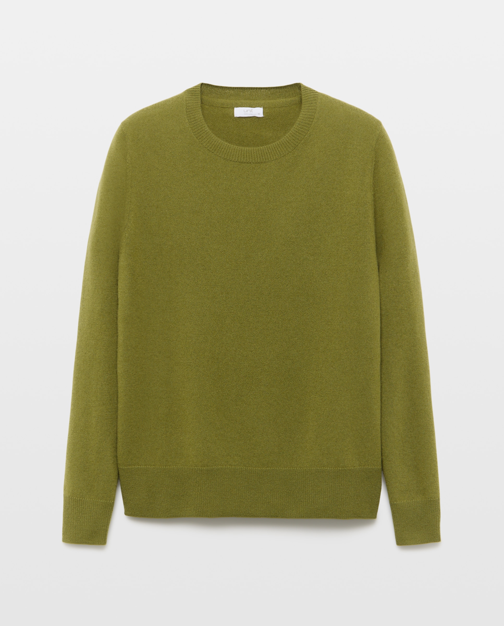 Jersey de mujer cuello caja 100% lana 510 Verde claro-4