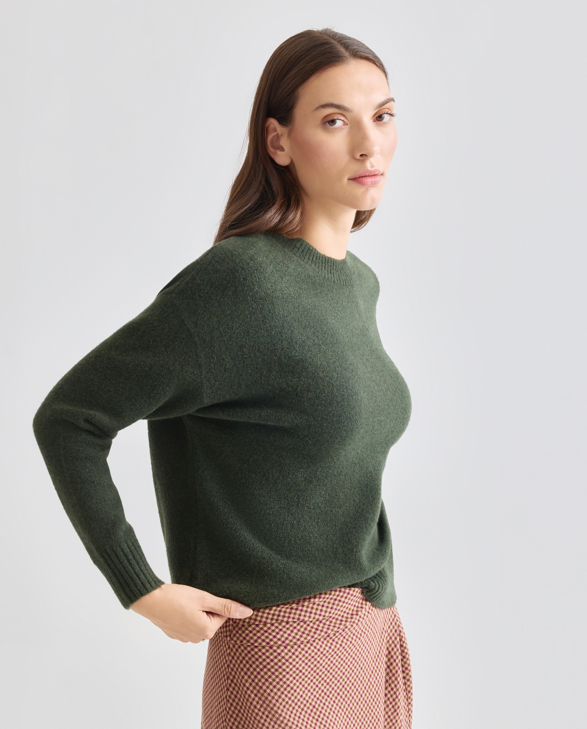 Imagen 0 de Jersey básico de mujer cuello caja