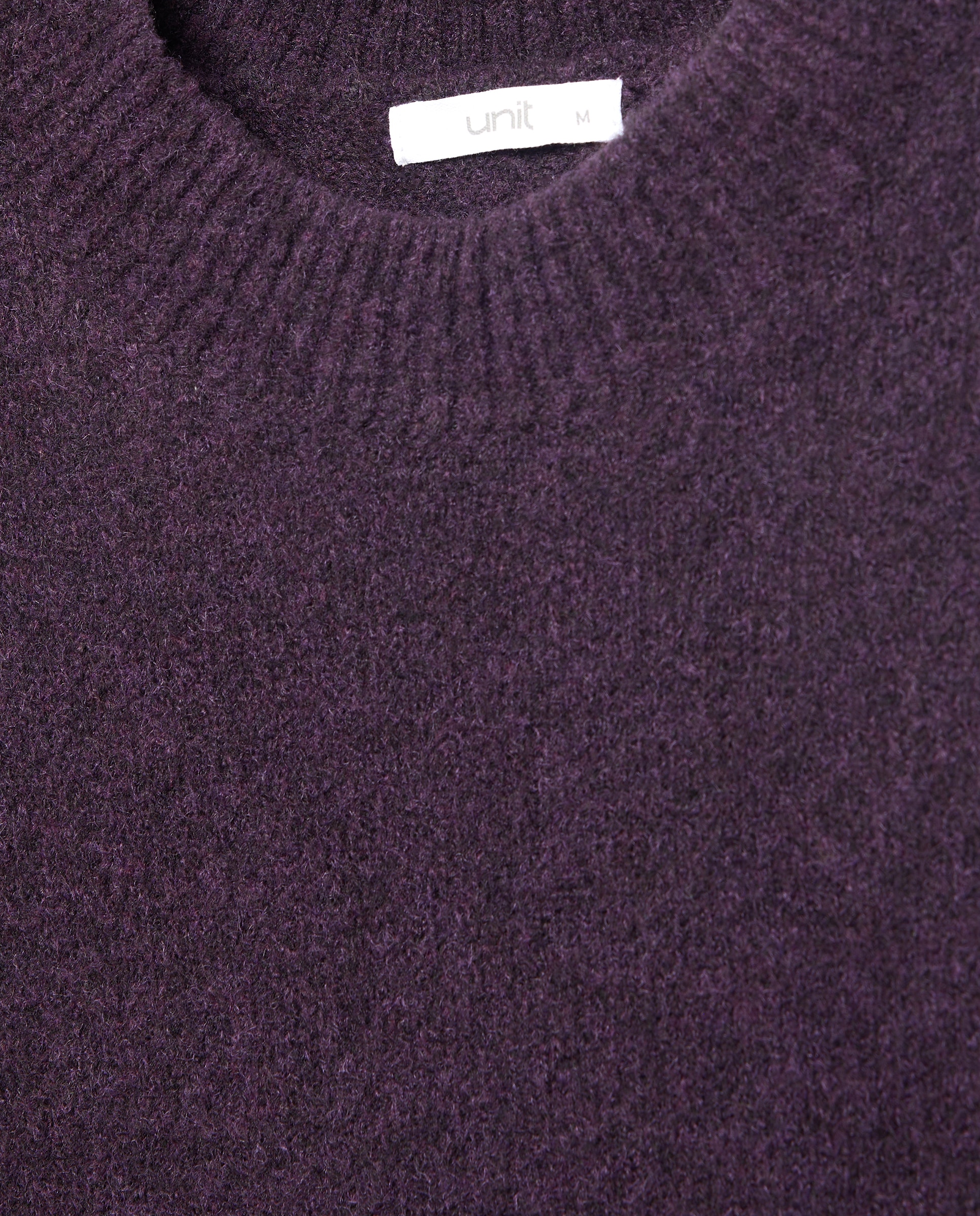 Jersey básico de mujer cuello caja Morado-5