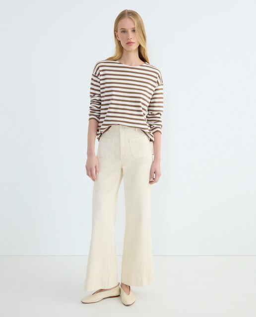 Imagen 0 de Camiseta mujer botones laterales